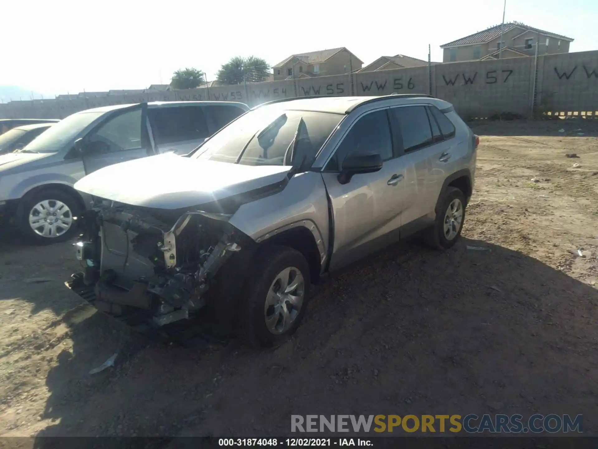 2 Photograph of a damaged car 2T3H1RFV1MC095484 TOYOTA RAV4 2021