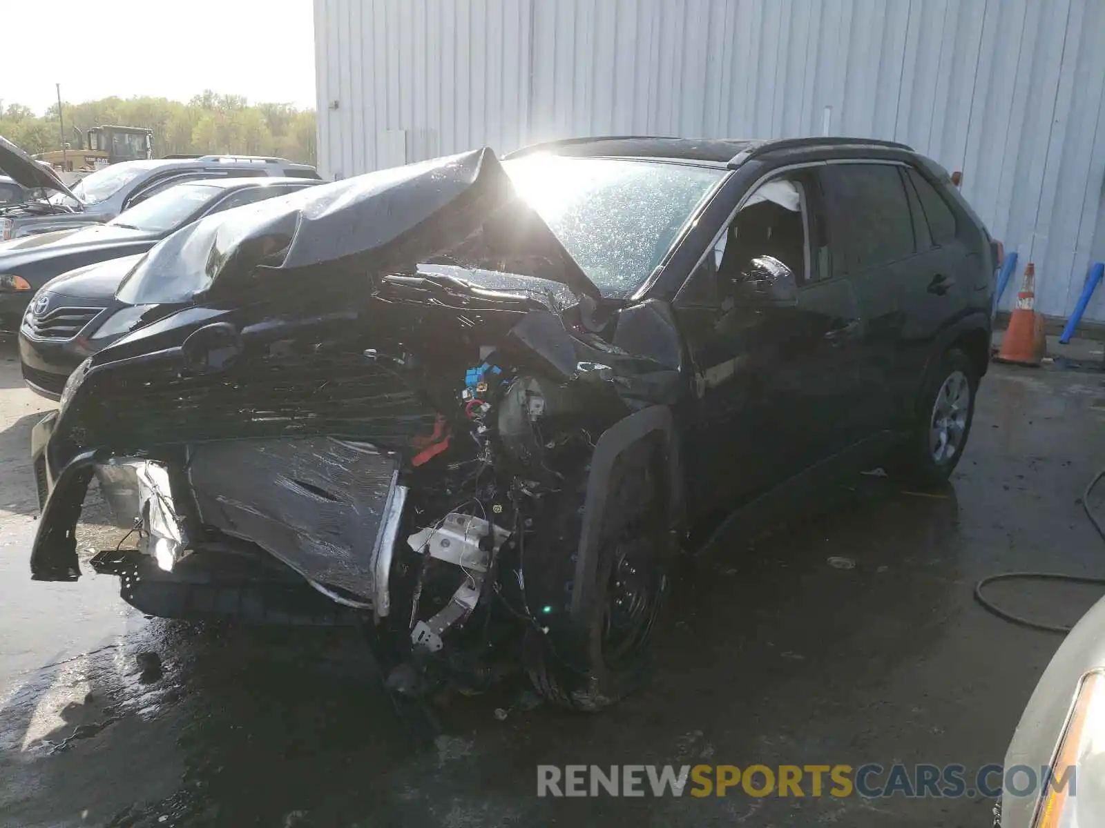 2 Photograph of a damaged car 2T3H1RFV1MC095629 TOYOTA RAV4 2021