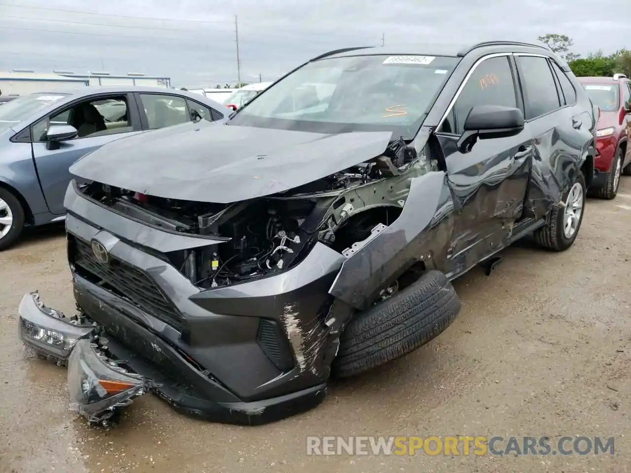 2 Photograph of a damaged car 2T3H1RFV1MC097848 TOYOTA RAV4 2021