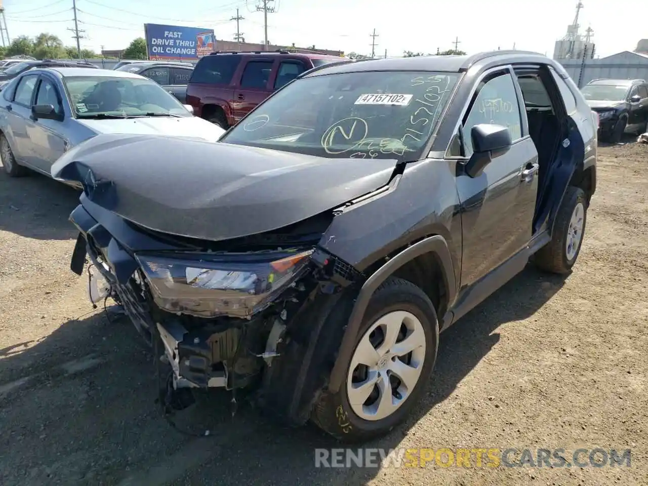 2 Photograph of a damaged car 2T3H1RFV1MC156512 TOYOTA RAV4 2021