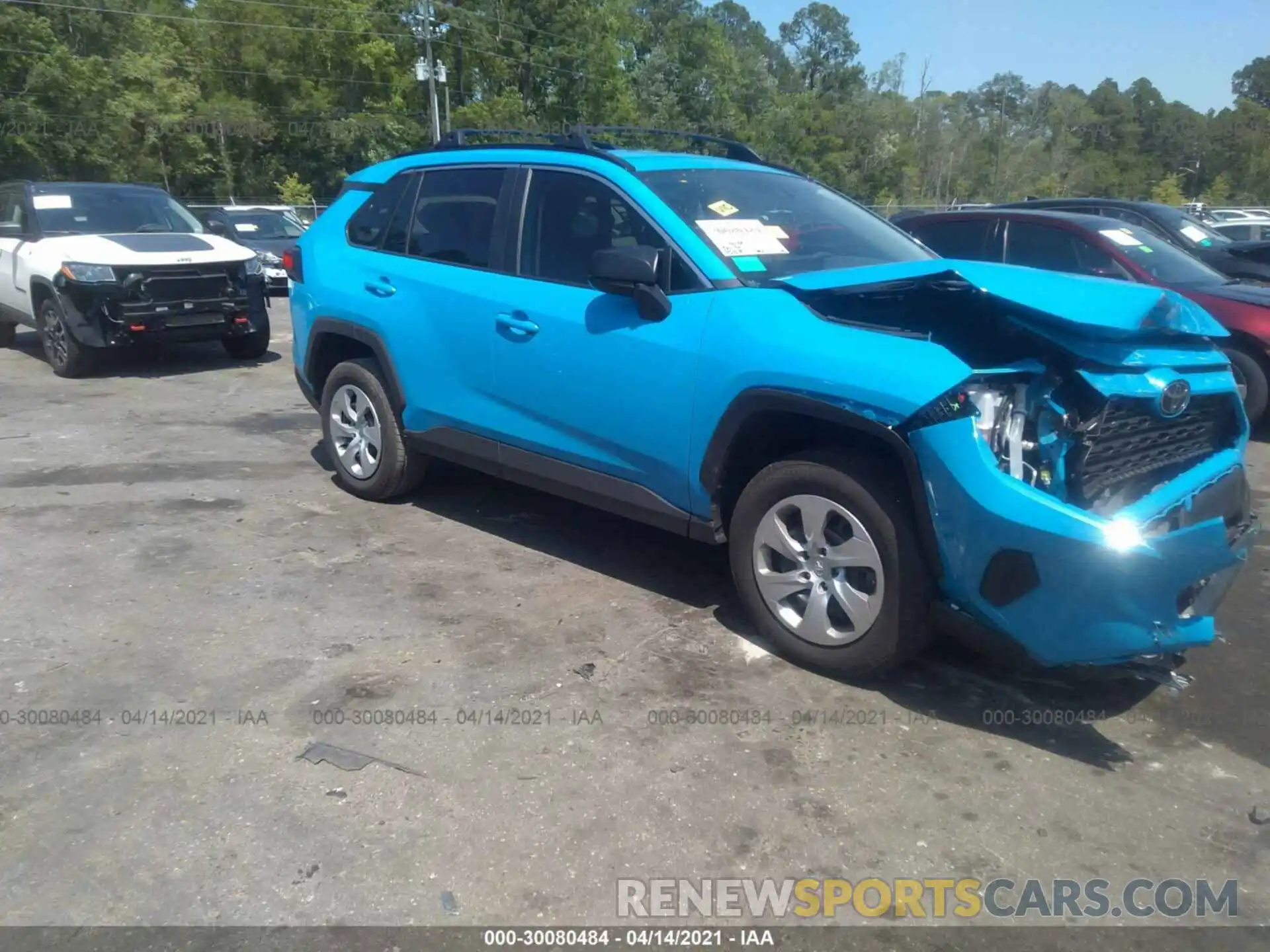 1 Photograph of a damaged car 2T3H1RFV1MW111732 TOYOTA RAV4 2021