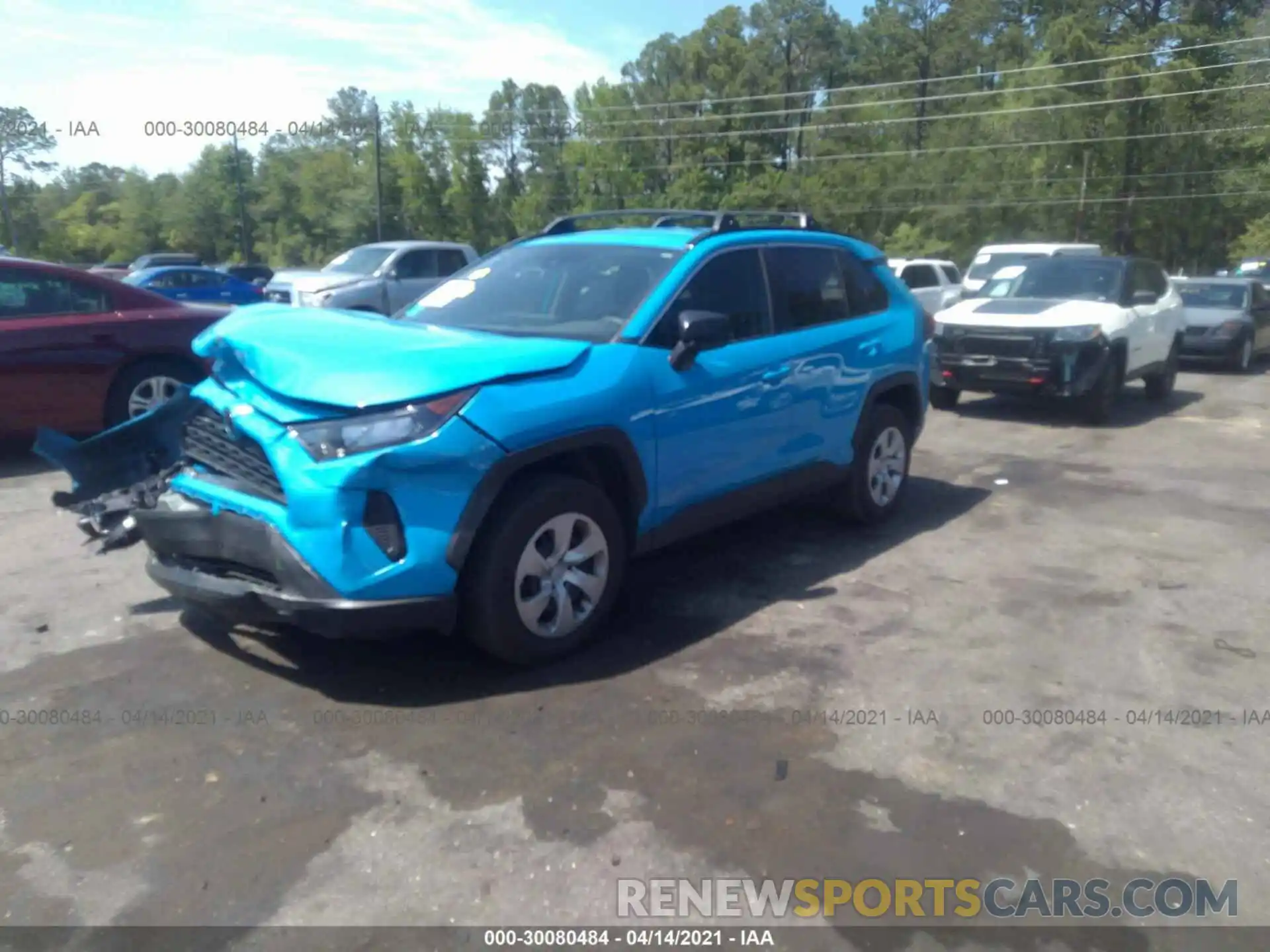 2 Photograph of a damaged car 2T3H1RFV1MW111732 TOYOTA RAV4 2021