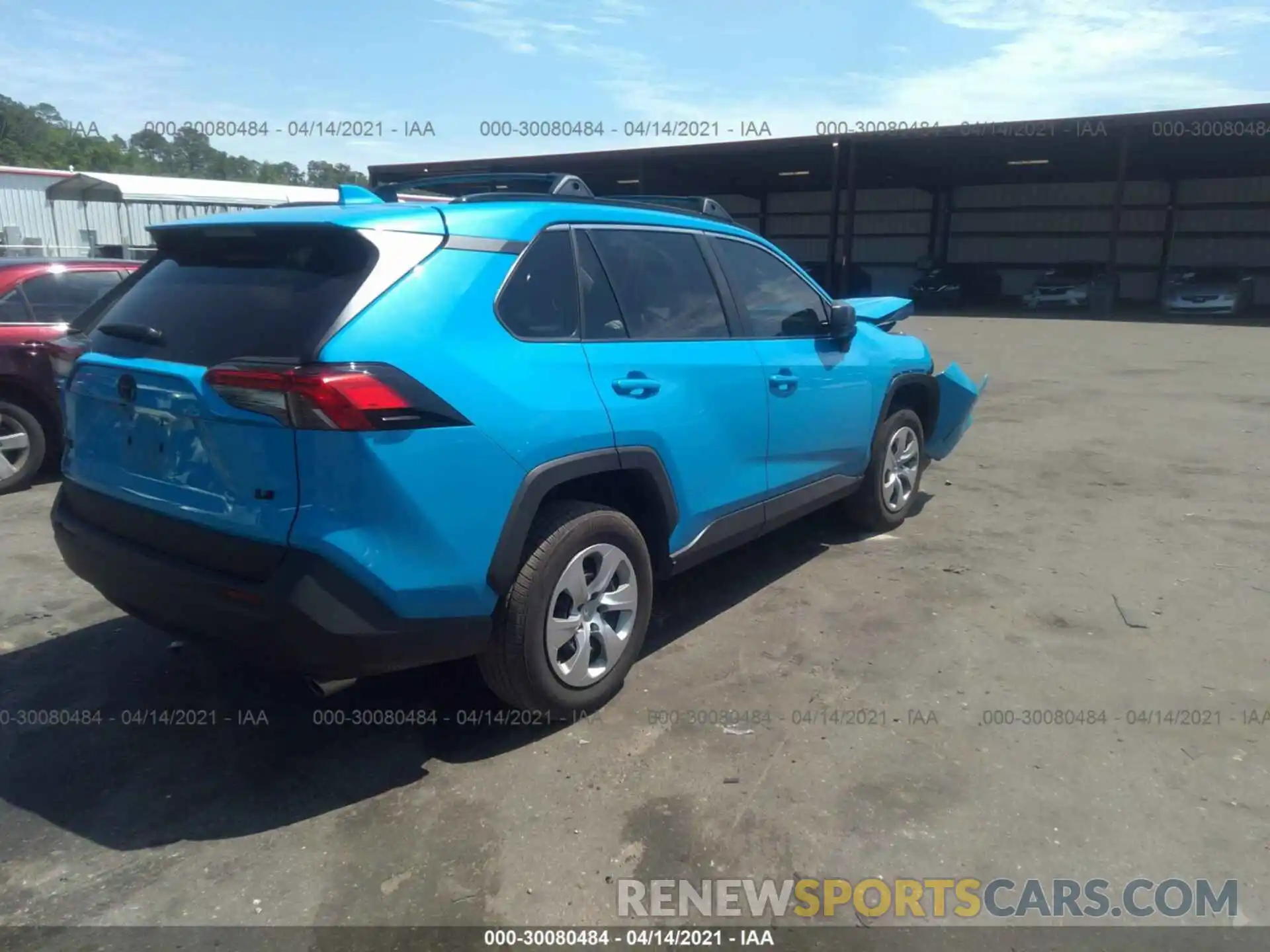 4 Фотография поврежденного автомобиля 2T3H1RFV1MW111732 TOYOTA RAV4 2021