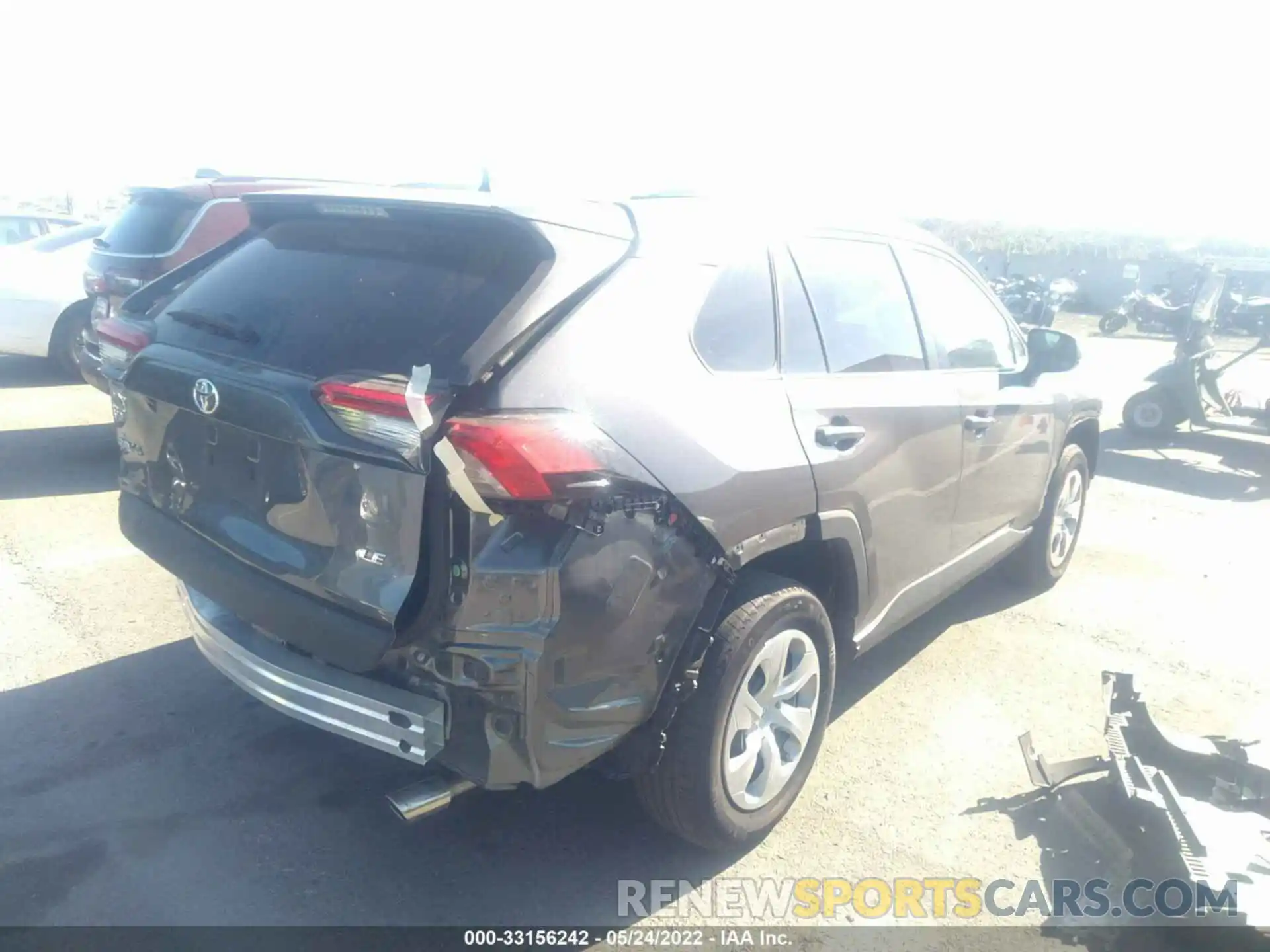 2 Photograph of a damaged car 2T3H1RFV1MW122293 TOYOTA RAV4 2021