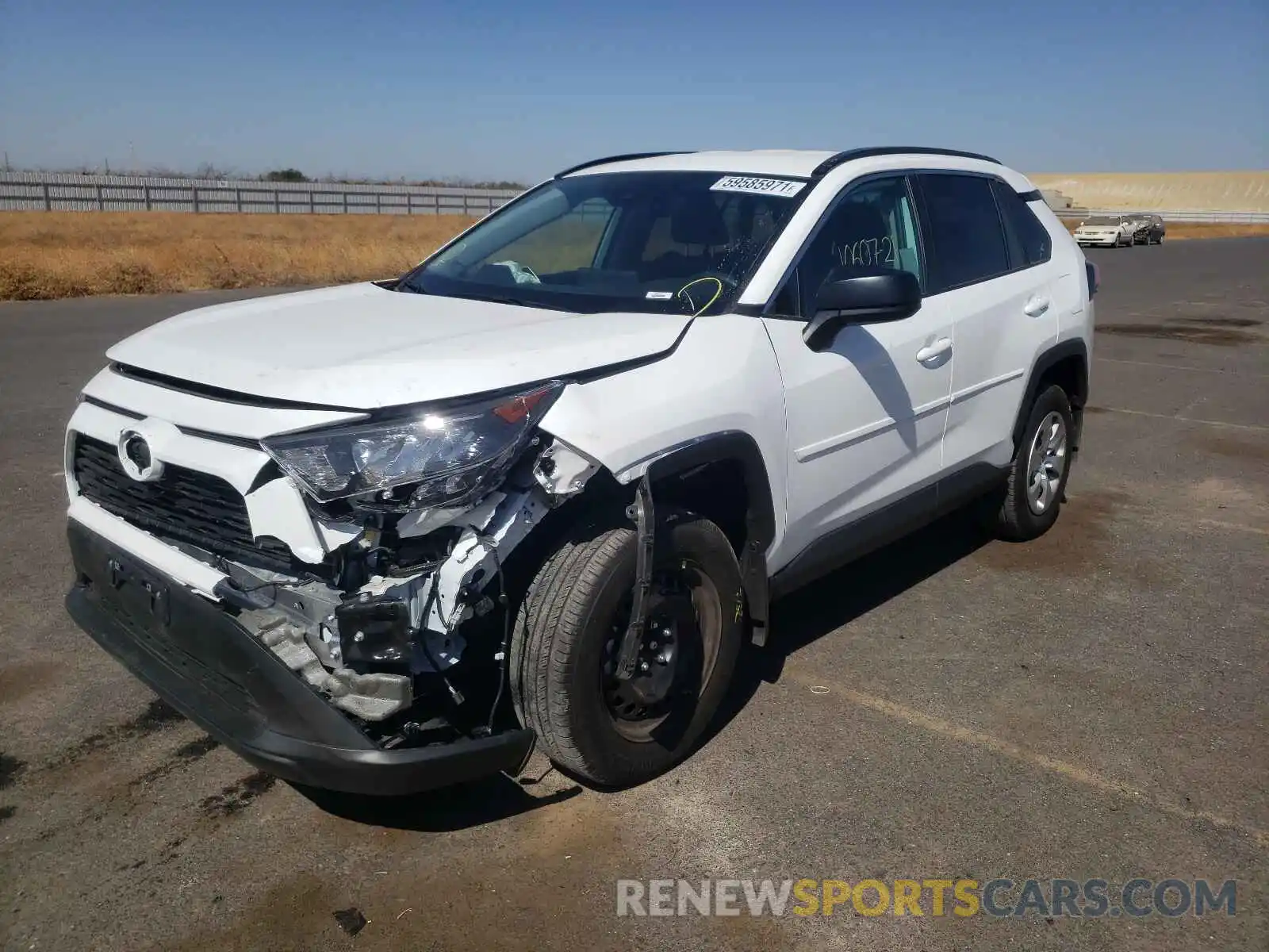 2 Photograph of a damaged car 2T3H1RFV1MW123847 TOYOTA RAV4 2021