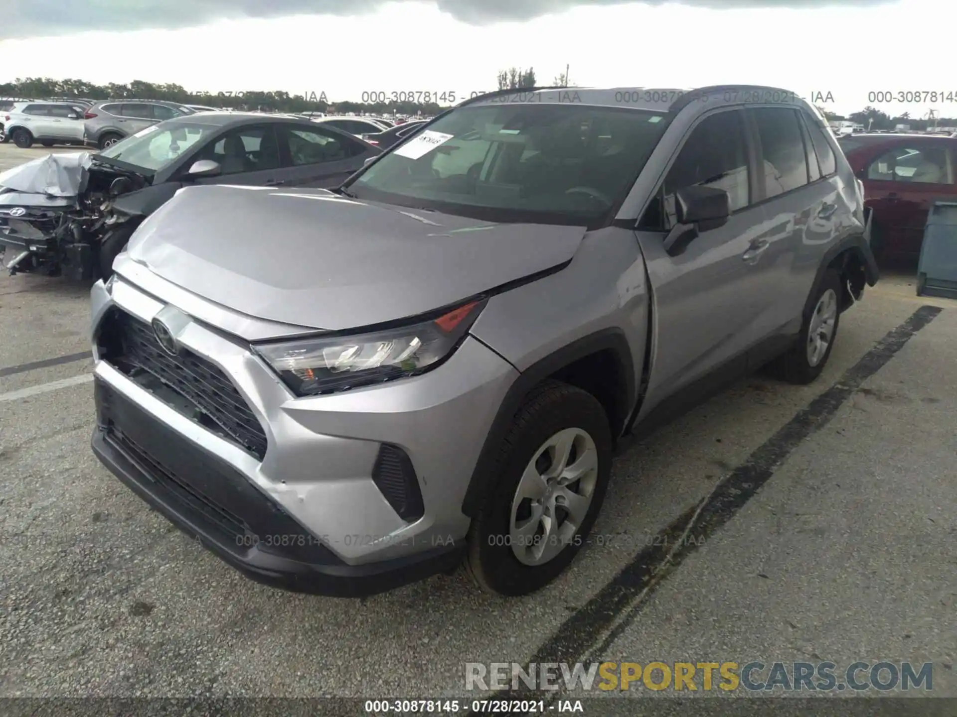 2 Photograph of a damaged car 2T3H1RFV1MW127817 TOYOTA RAV4 2021