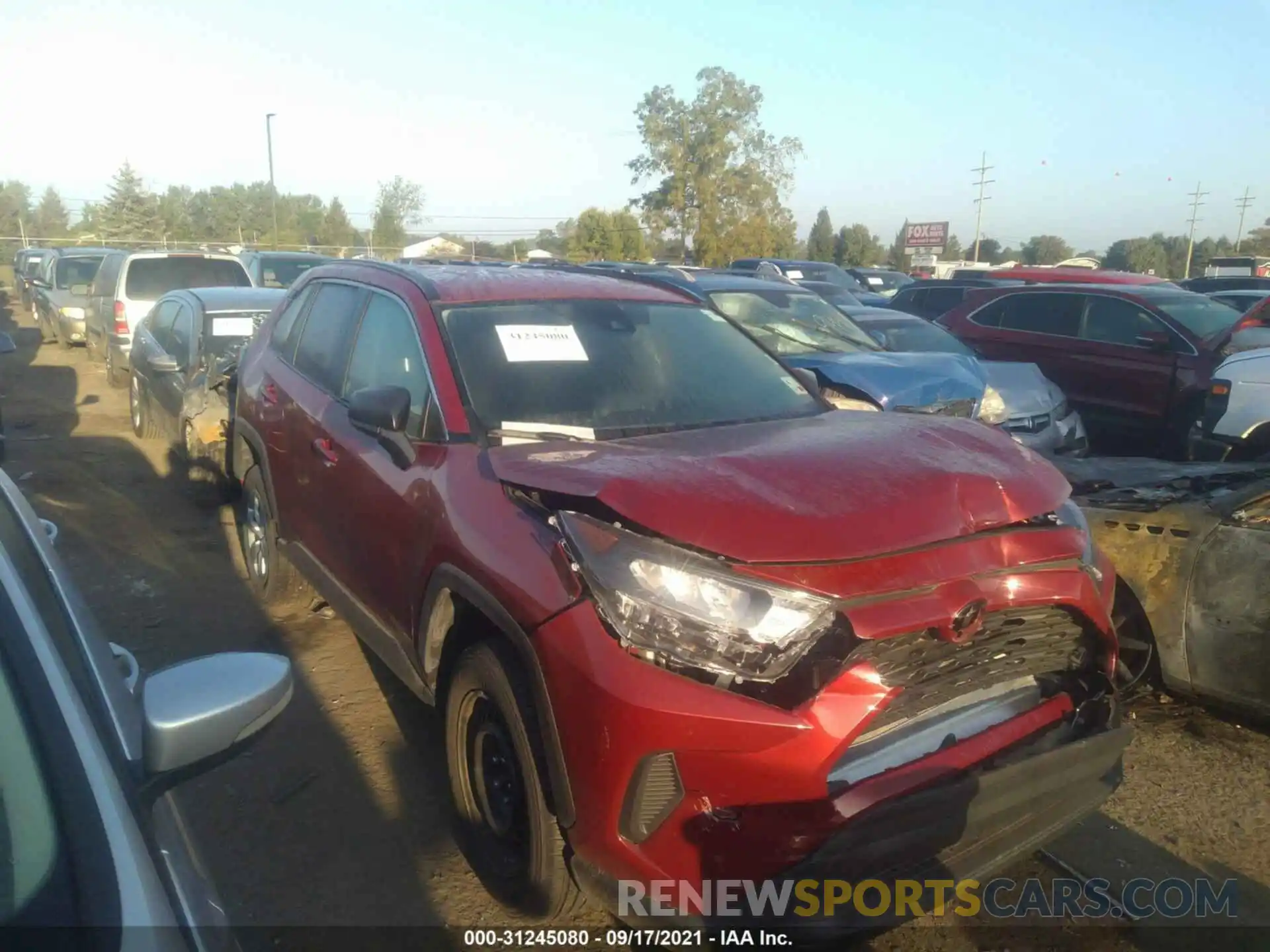 1 Photograph of a damaged car 2T3H1RFV1MW144276 TOYOTA RAV4 2021