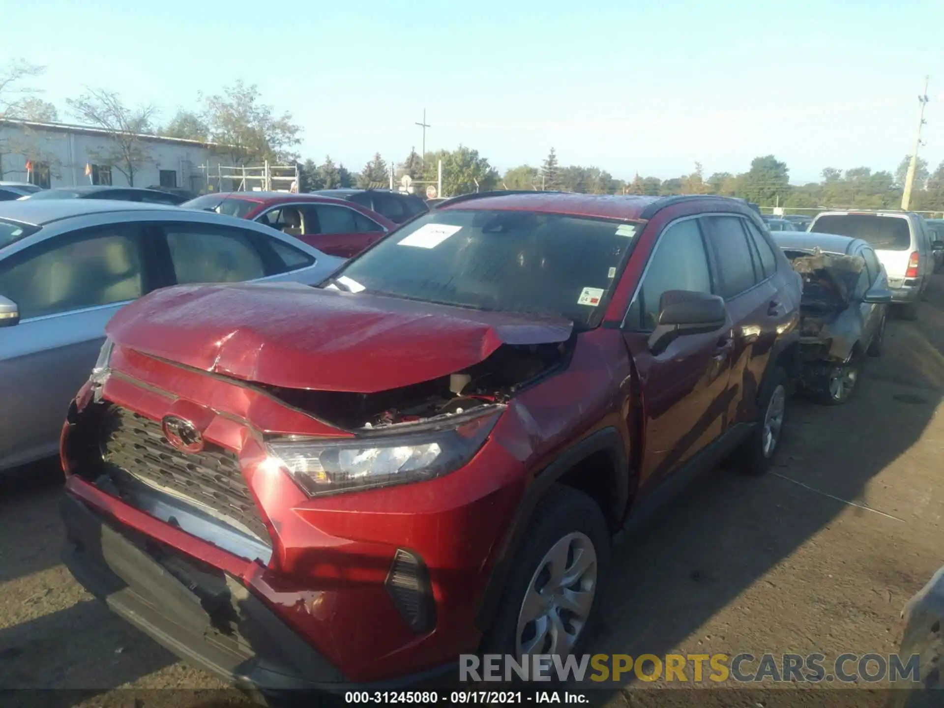 2 Photograph of a damaged car 2T3H1RFV1MW144276 TOYOTA RAV4 2021