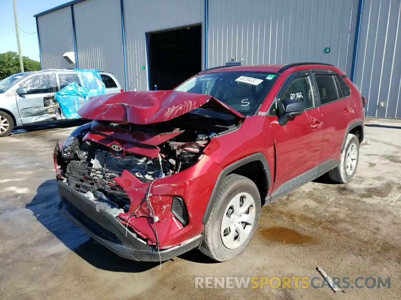 2 Photograph of a damaged car 2T3H1RFV1MW148411 TOYOTA RAV4 2021