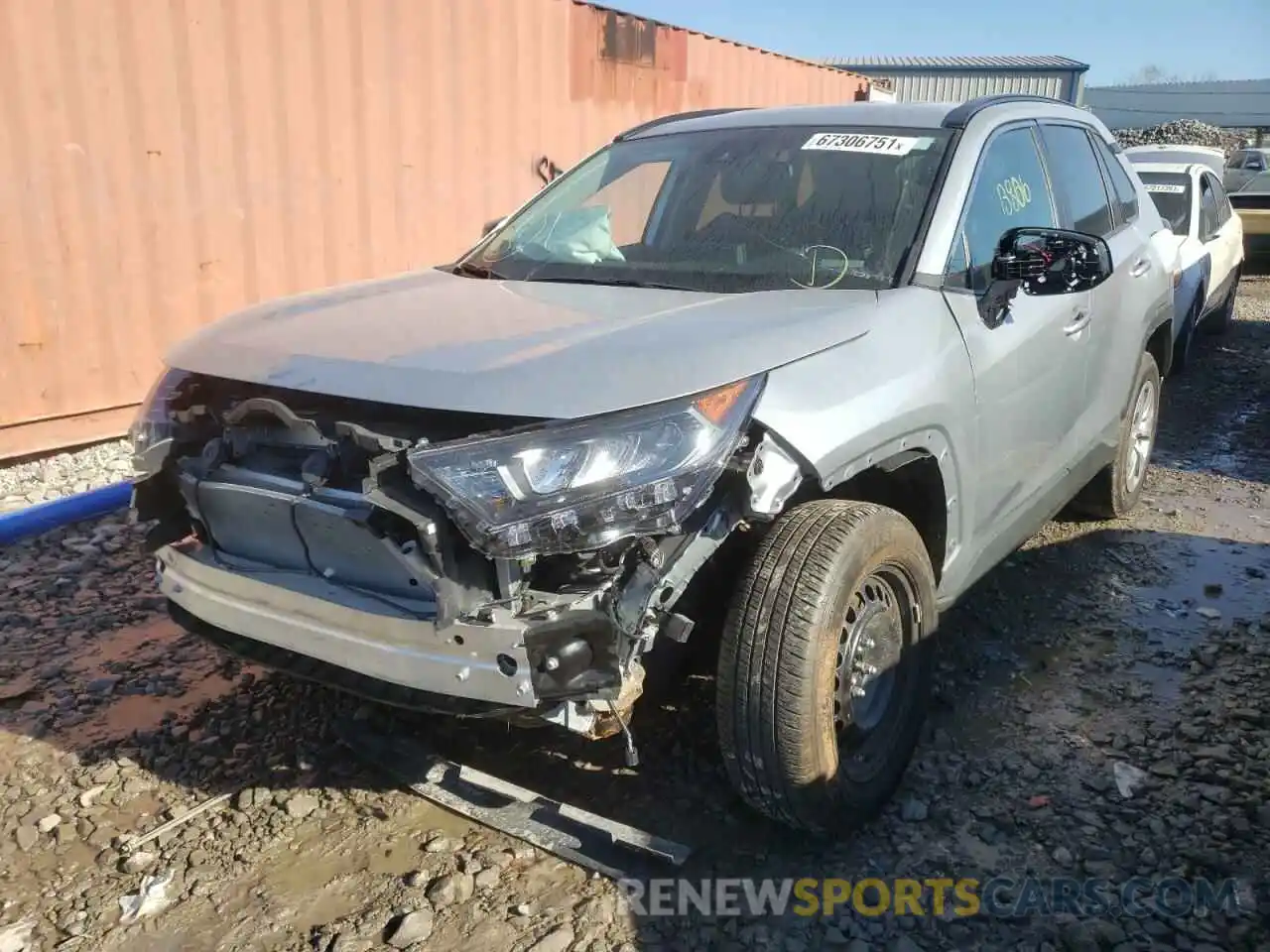 2 Photograph of a damaged car 2T3H1RFV1MW148926 TOYOTA RAV4 2021