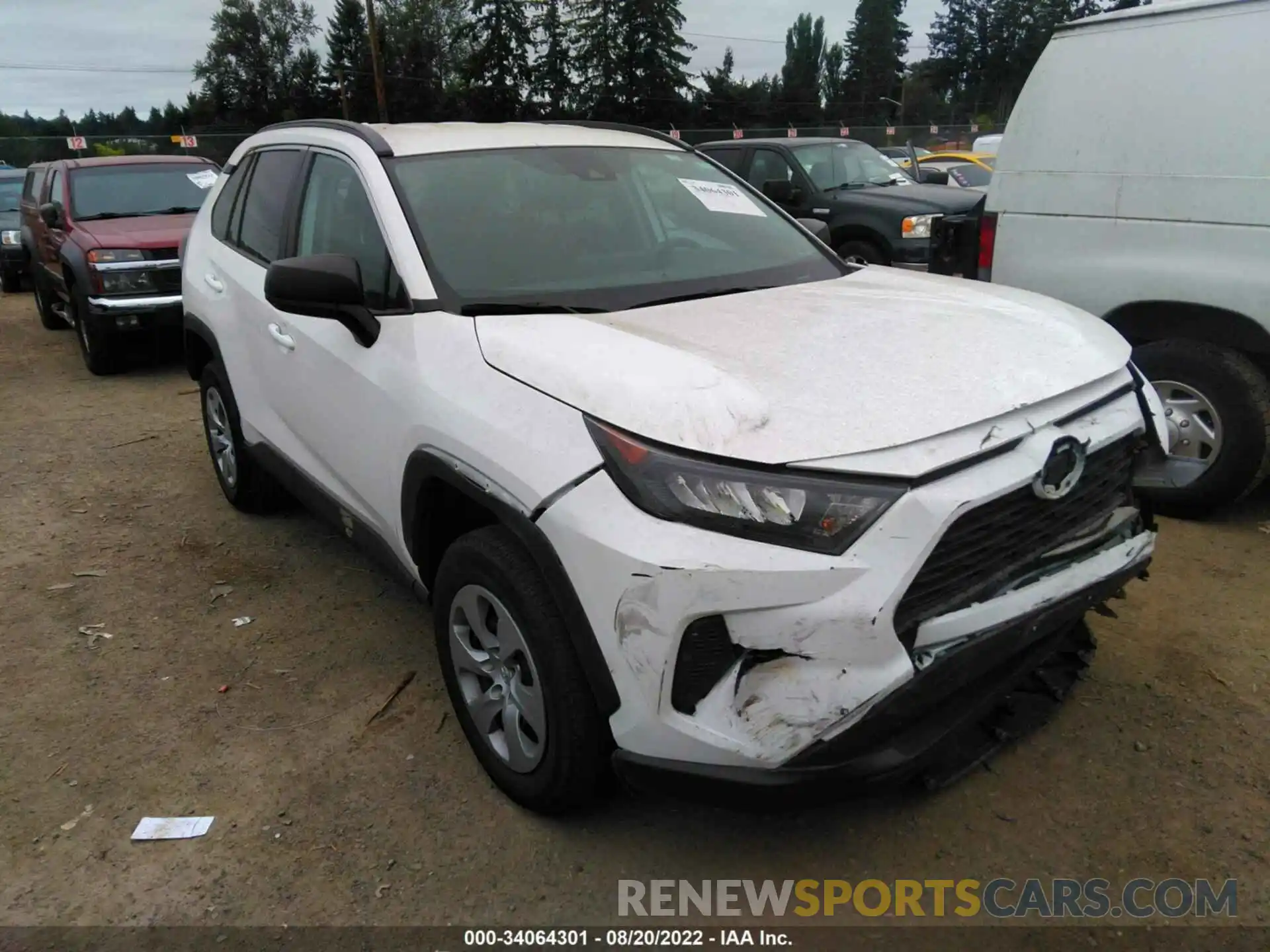 1 Photograph of a damaged car 2T3H1RFV1MW150031 TOYOTA RAV4 2021