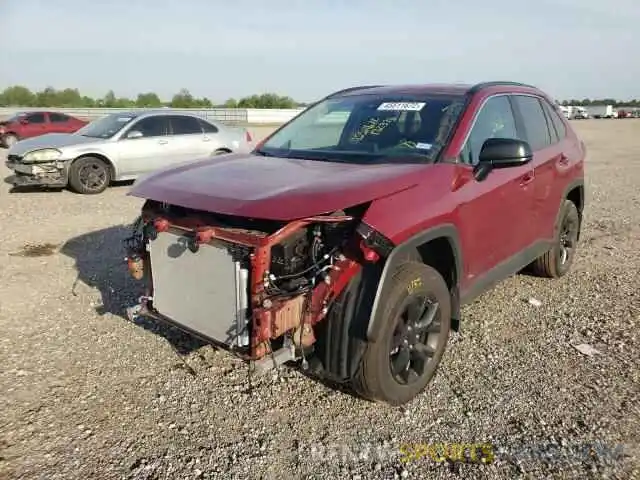 2 Photograph of a damaged car 2T3H1RFV1MW172370 TOYOTA RAV4 2021