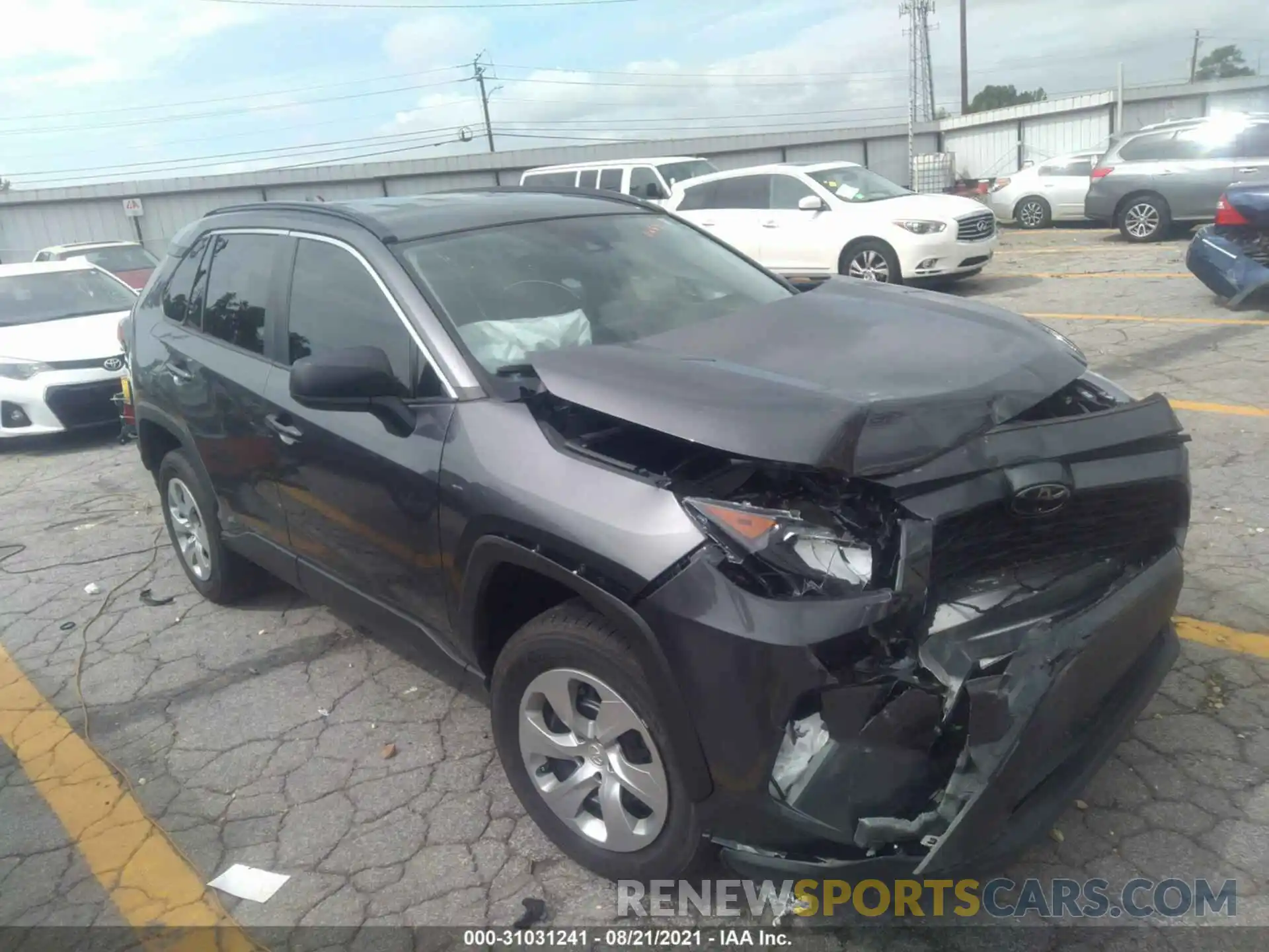 1 Photograph of a damaged car 2T3H1RFV2MC112633 TOYOTA RAV4 2021