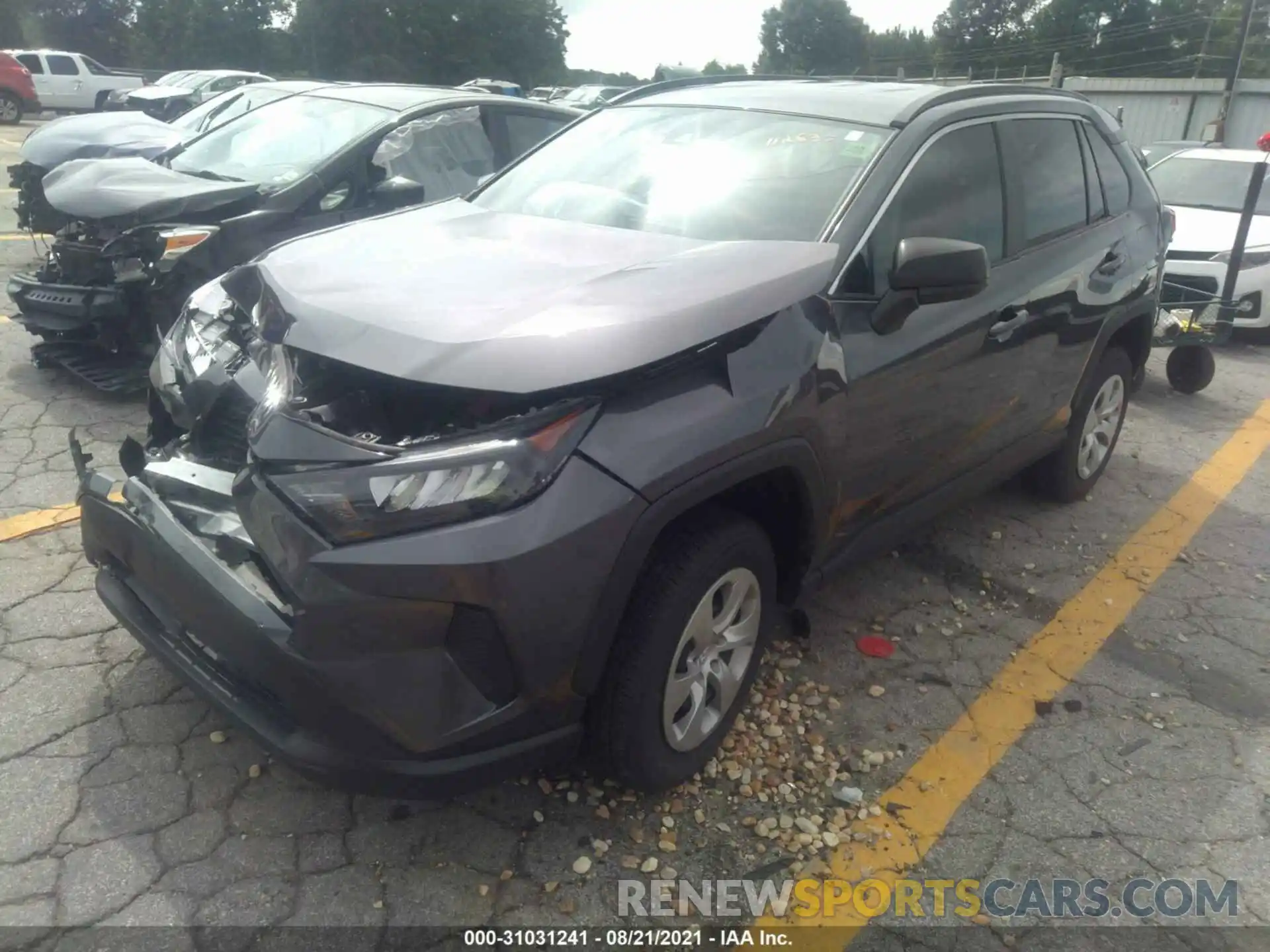 2 Photograph of a damaged car 2T3H1RFV2MC112633 TOYOTA RAV4 2021