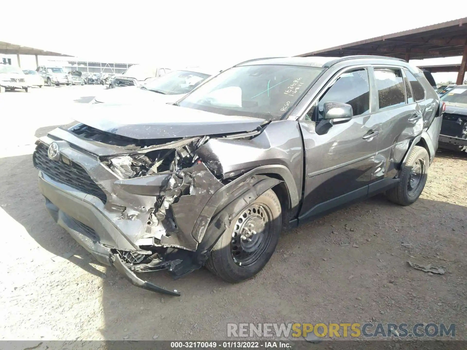 2 Photograph of a damaged car 2T3H1RFV2MC168636 TOYOTA RAV4 2021