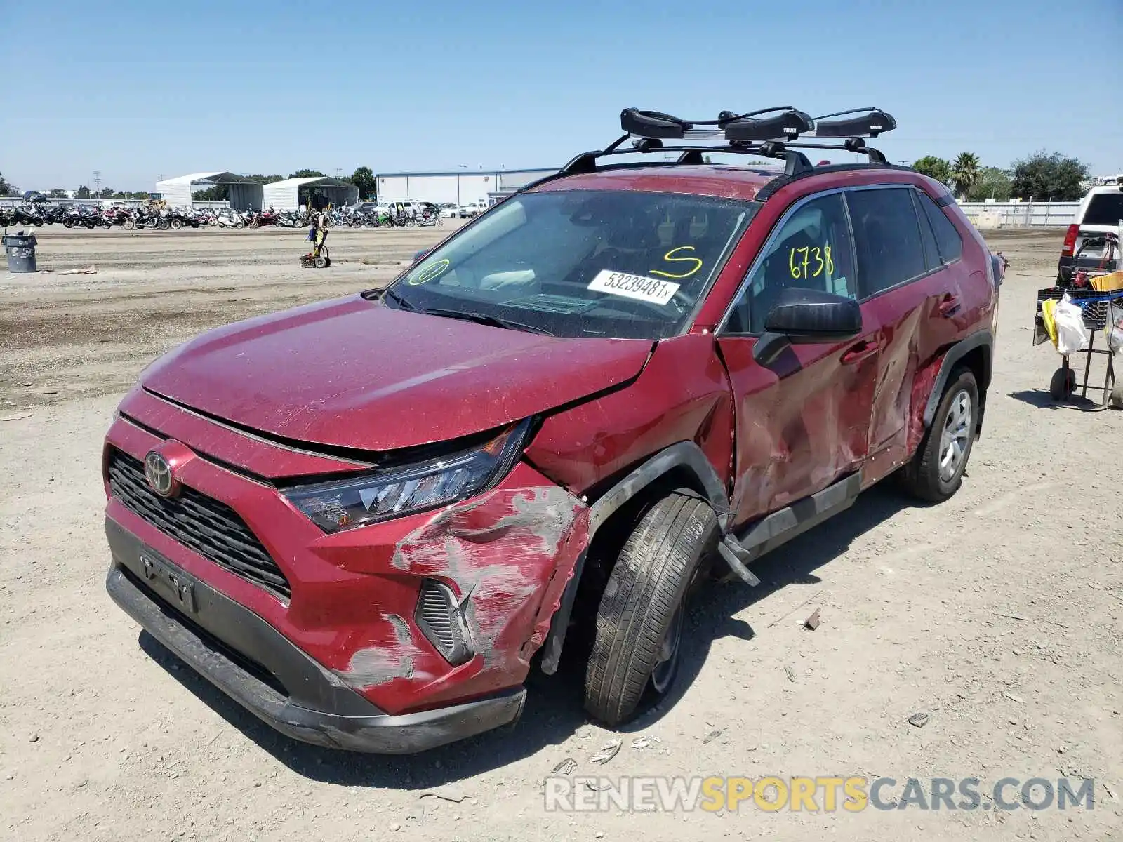 2 Photograph of a damaged car 2T3H1RFV2MW108726 TOYOTA RAV4 2021