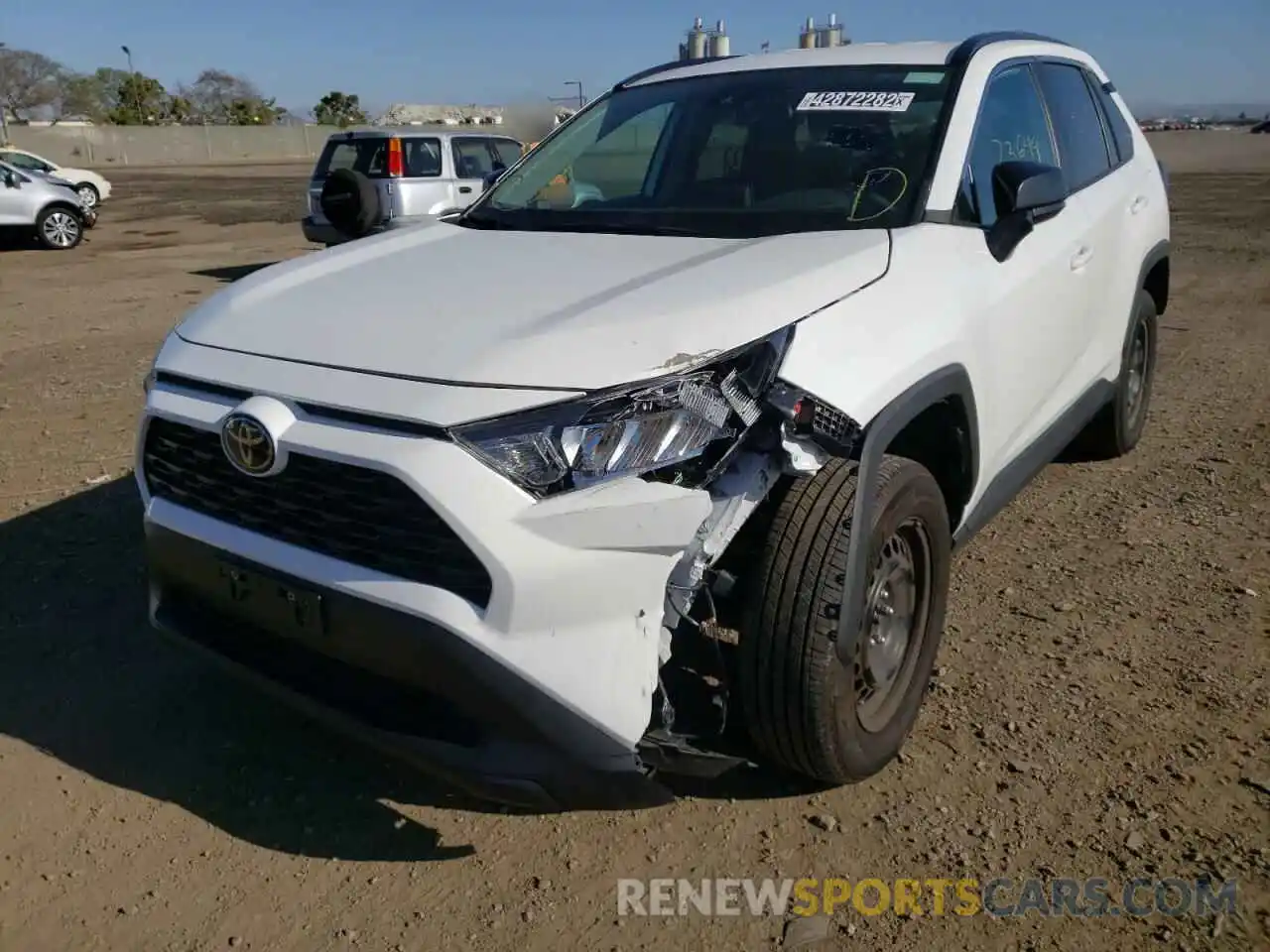 2 Photograph of a damaged car 2T3H1RFV2MW121377 TOYOTA RAV4 2021