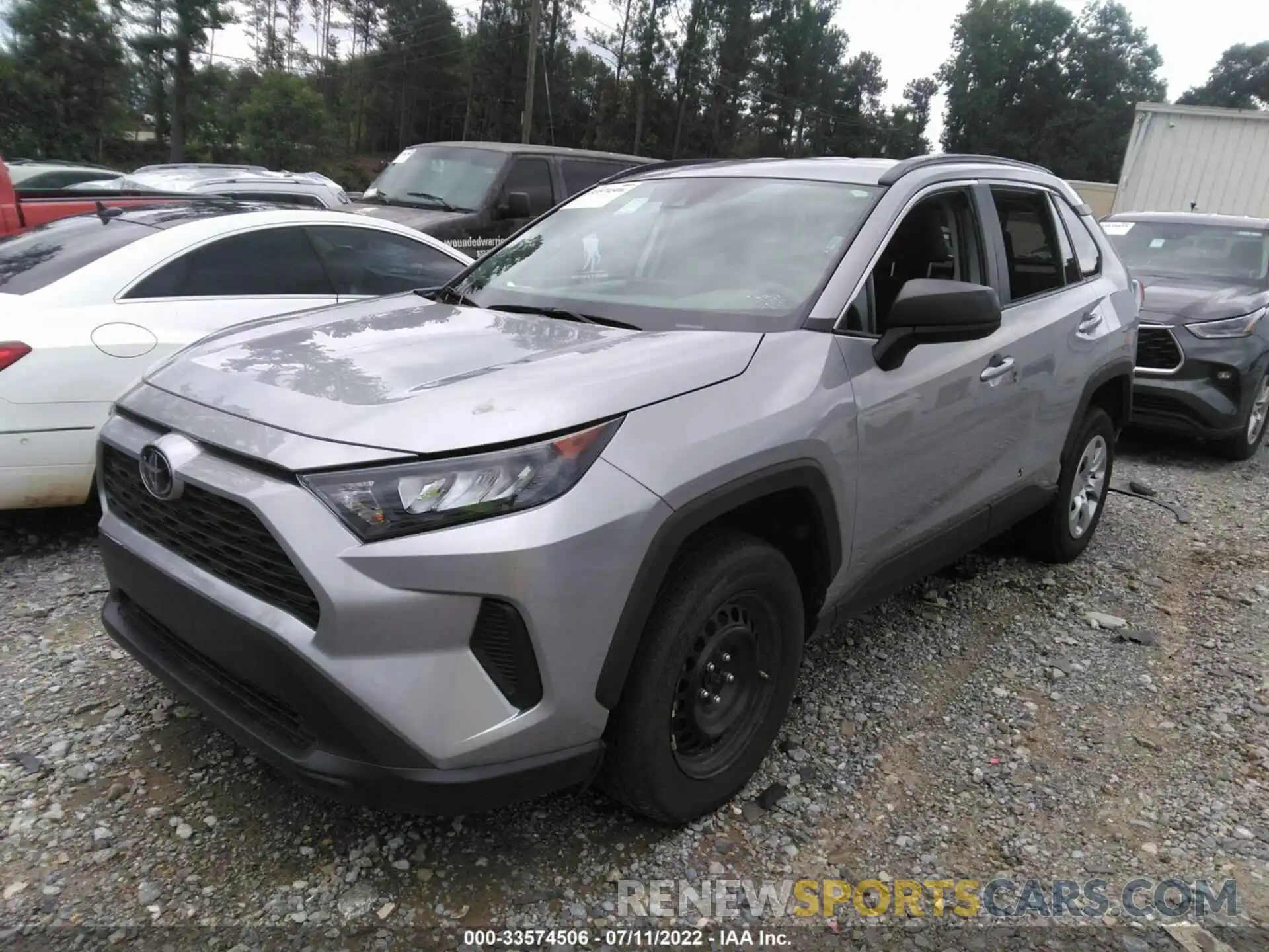 2 Photograph of a damaged car 2T3H1RFV2MW134808 TOYOTA RAV4 2021