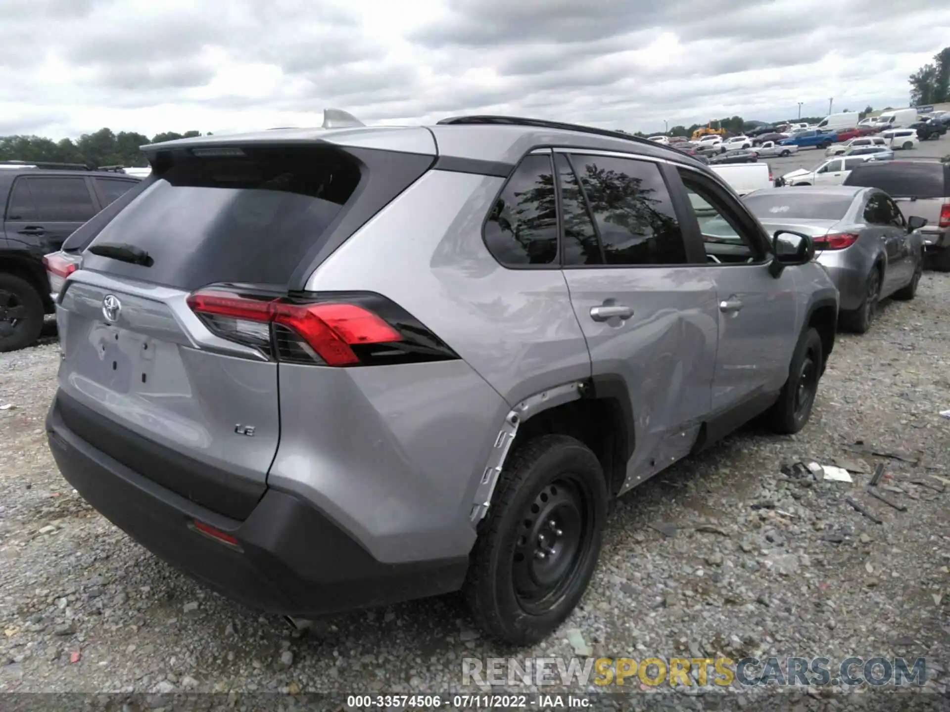 4 Фотография поврежденного автомобиля 2T3H1RFV2MW134808 TOYOTA RAV4 2021