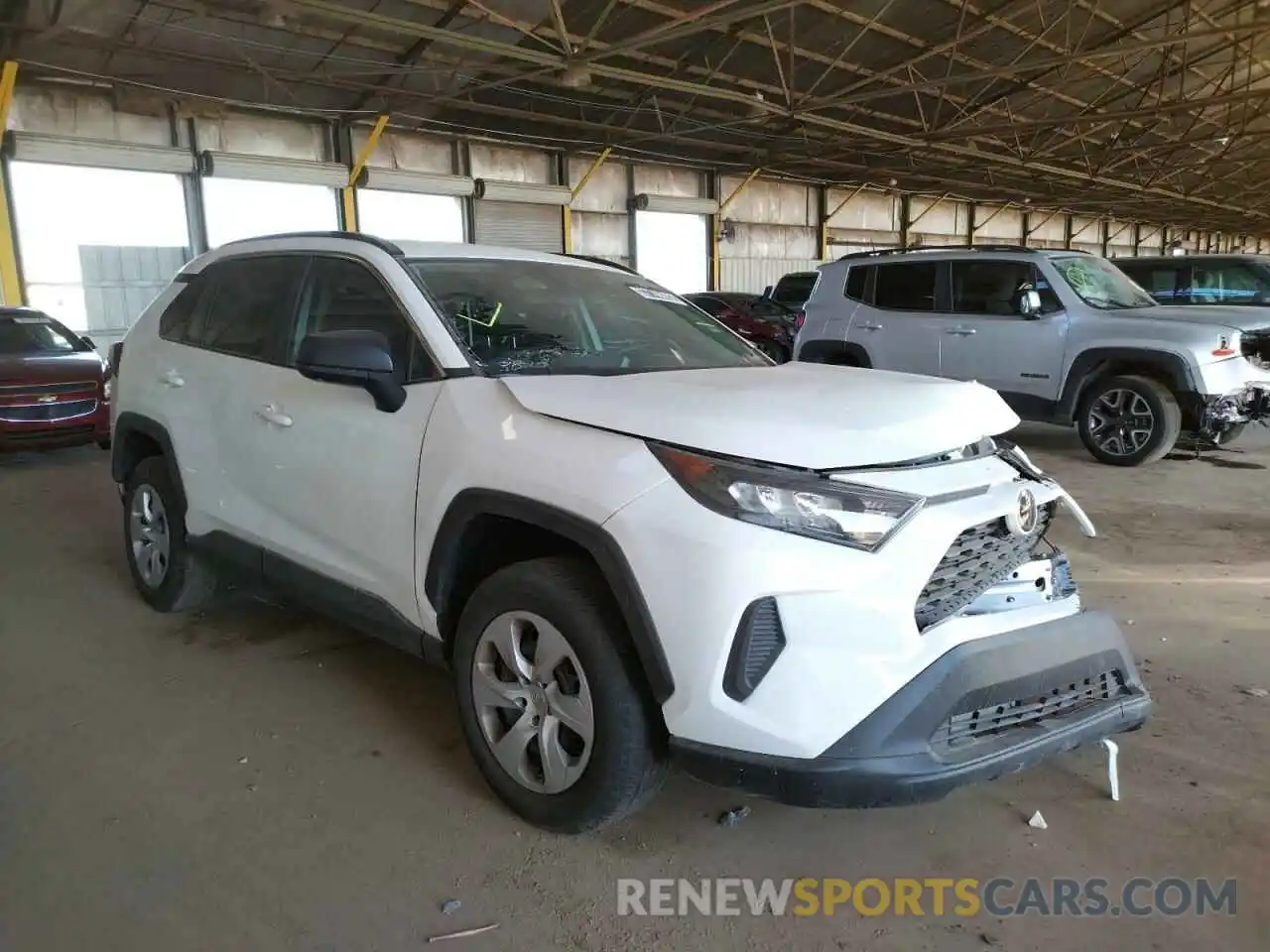 1 Photograph of a damaged car 2T3H1RFV3MC093820 TOYOTA RAV4 2021