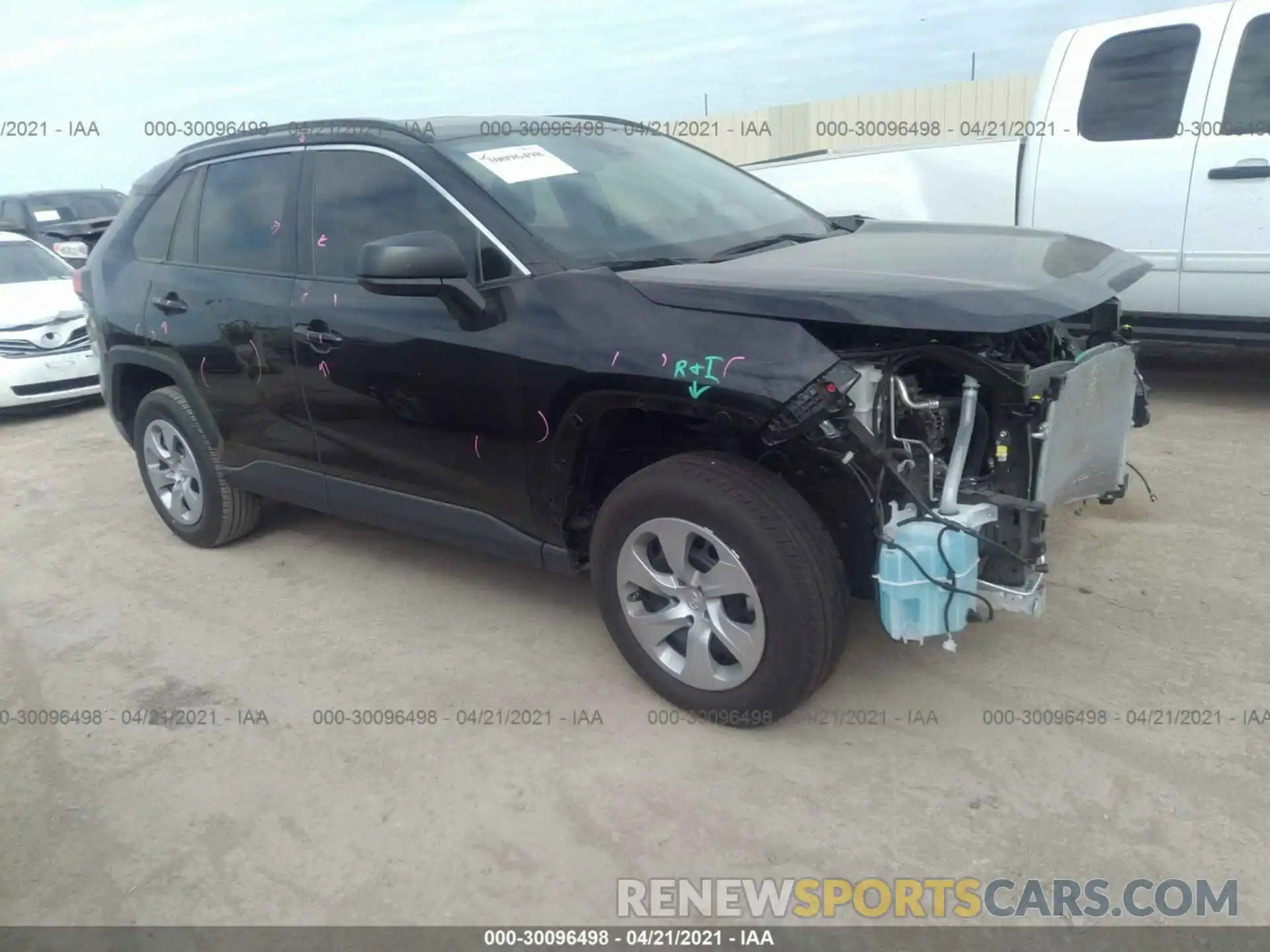 1 Photograph of a damaged car 2T3H1RFV3MC098211 TOYOTA RAV4 2021