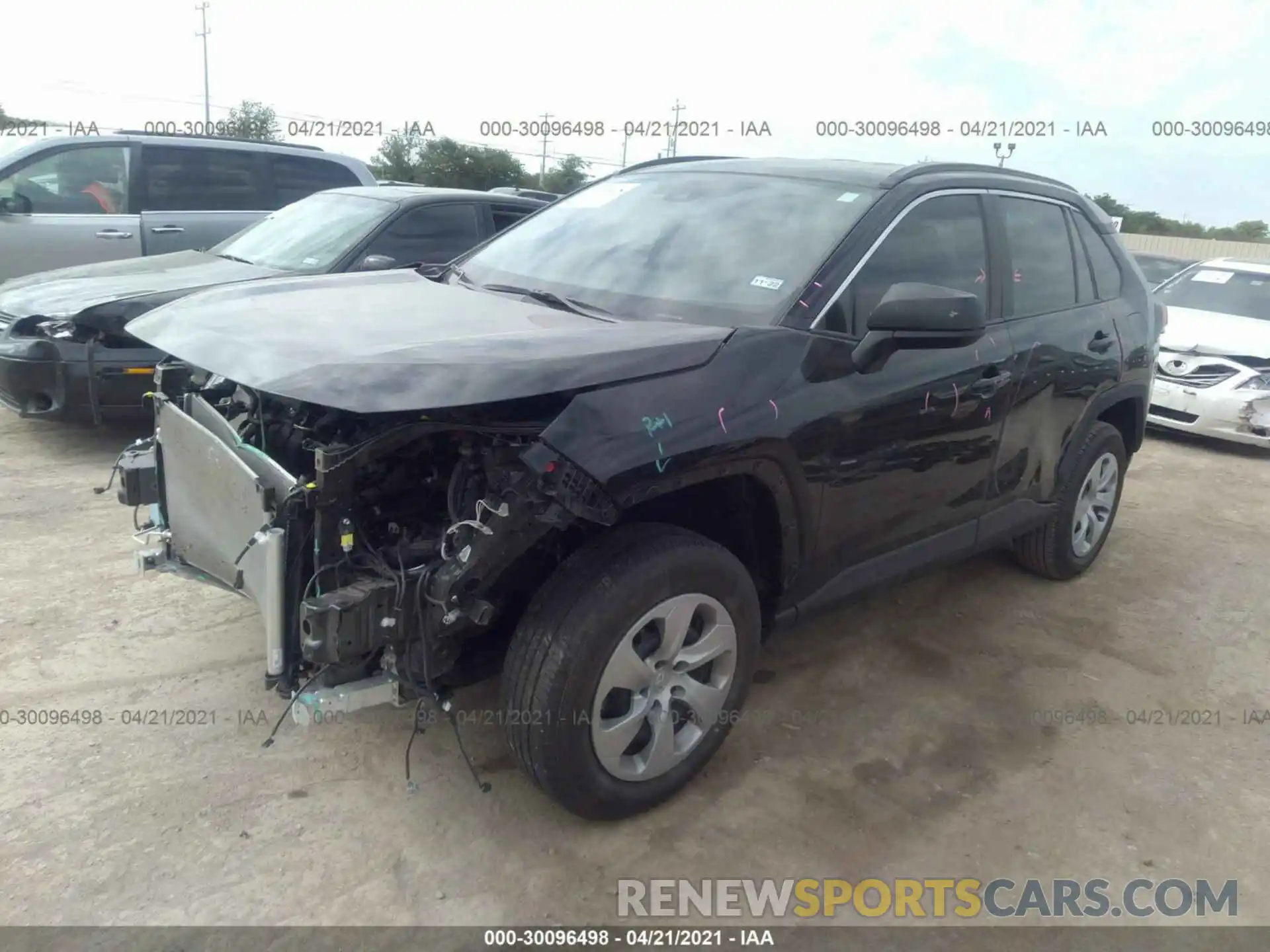 2 Photograph of a damaged car 2T3H1RFV3MC098211 TOYOTA RAV4 2021