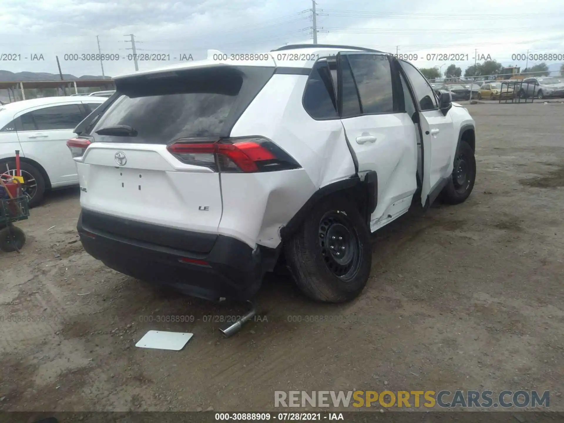 4 Фотография поврежденного автомобиля 2T3H1RFV3MC133281 TOYOTA RAV4 2021