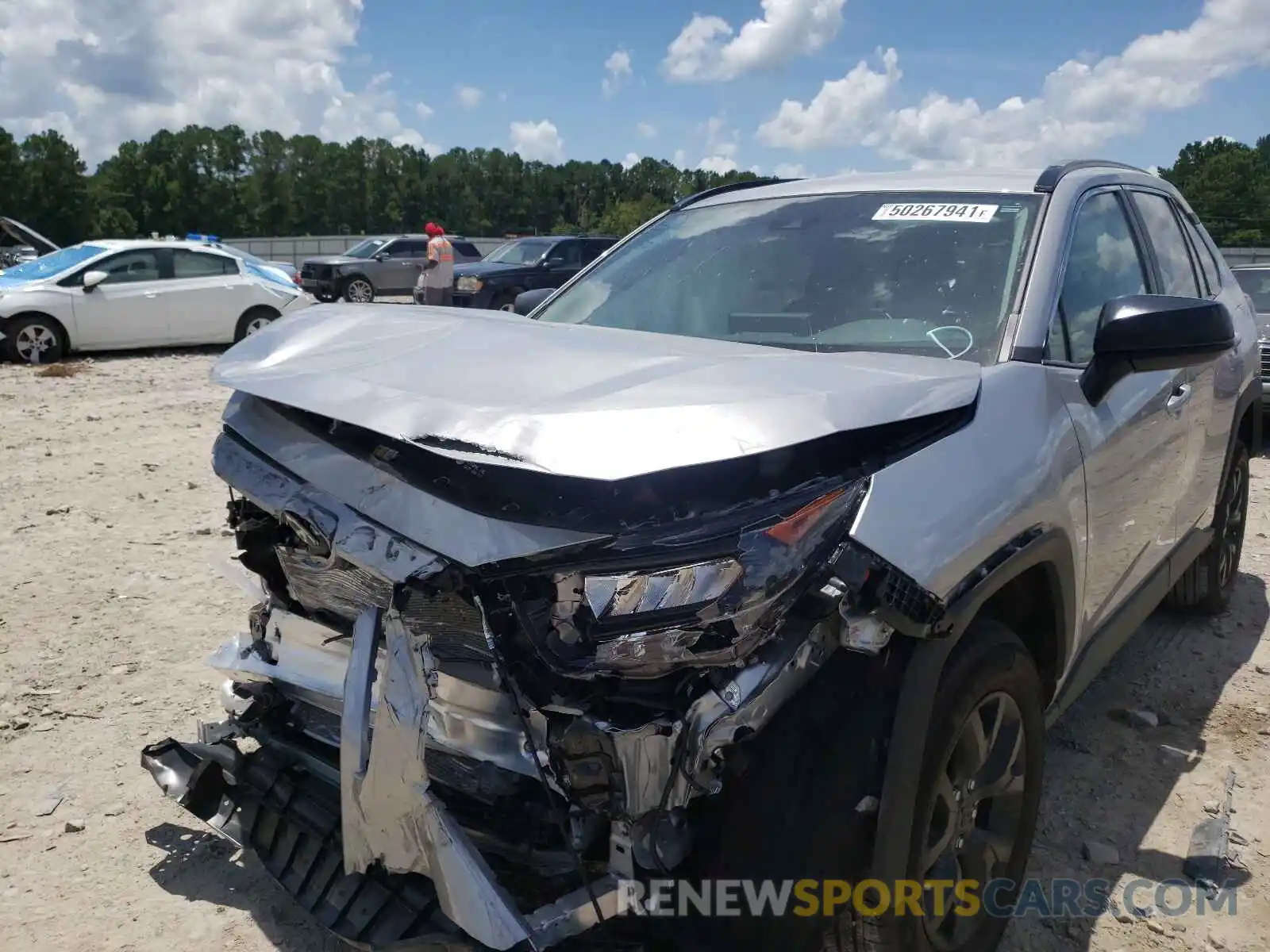 2 Photograph of a damaged car 2T3H1RFV3MC136939 TOYOTA RAV4 2021