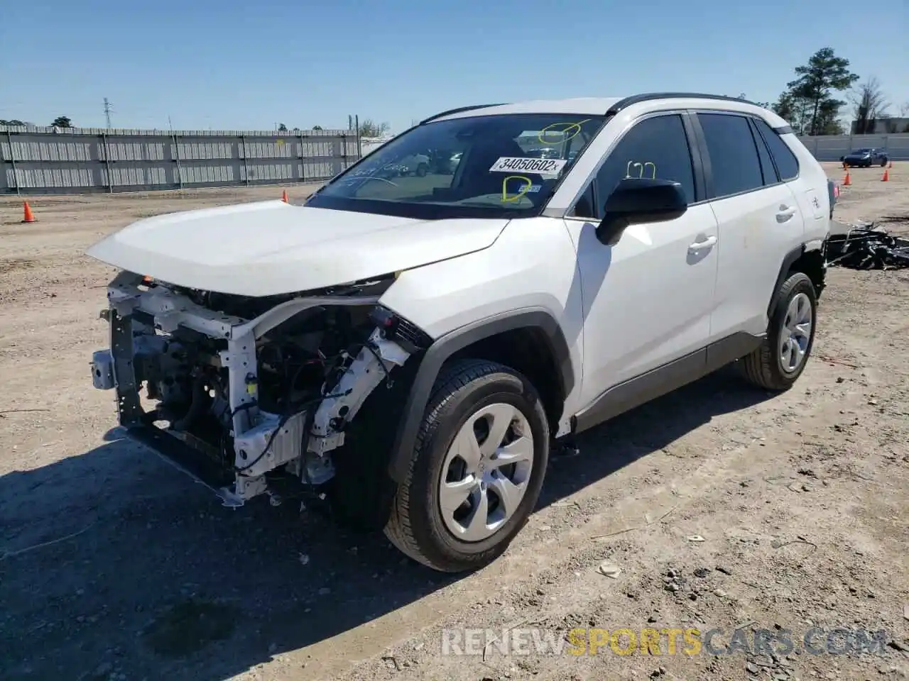 2 Photograph of a damaged car 2T3H1RFV3MC154650 TOYOTA RAV4 2021