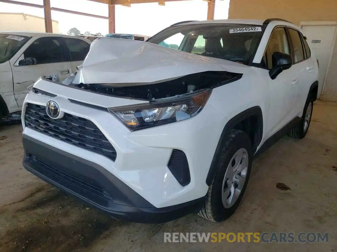 2 Photograph of a damaged car 2T3H1RFV3MW123445 TOYOTA RAV4 2021