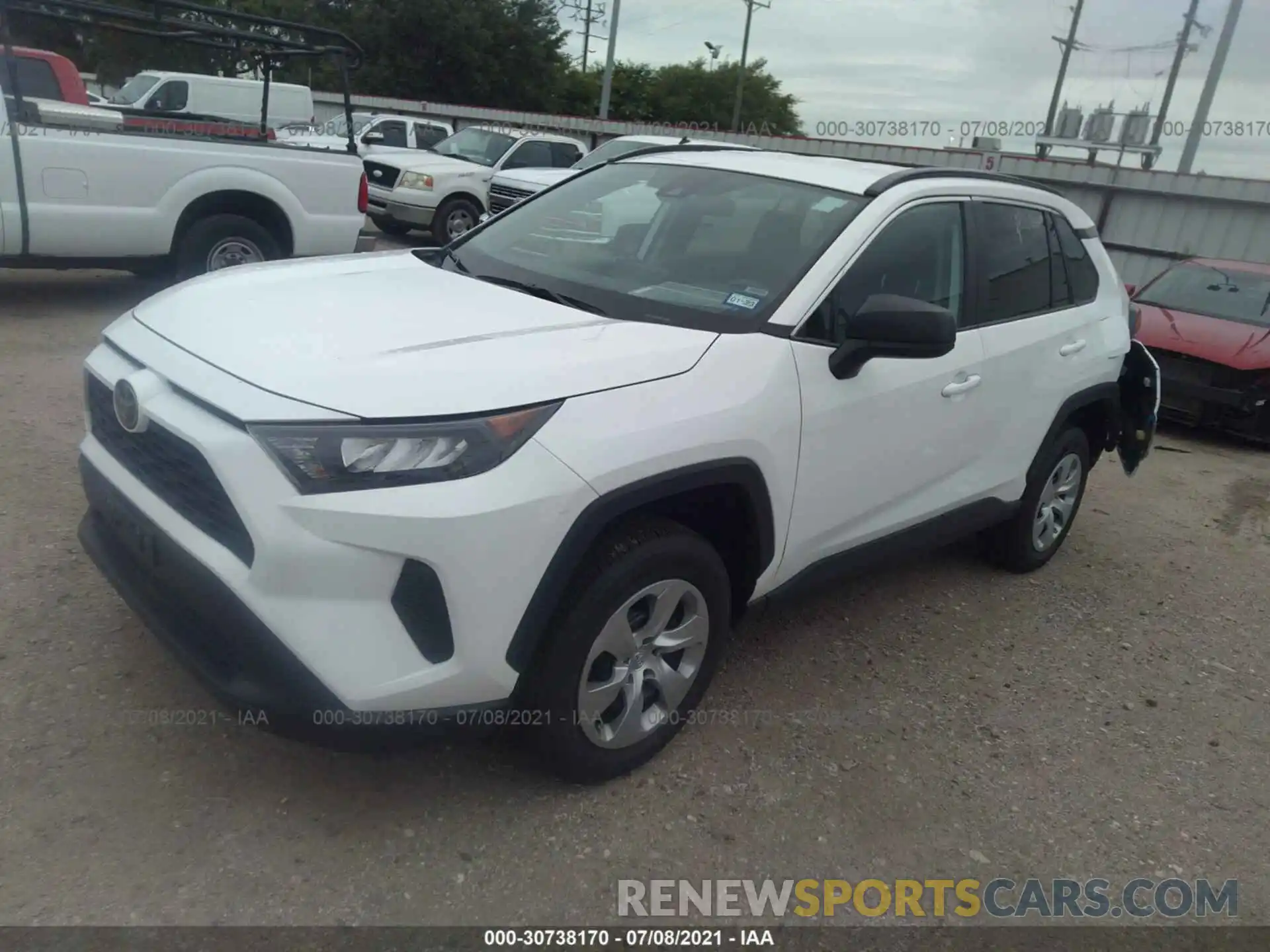 2 Photograph of a damaged car 2T3H1RFV3MW130654 TOYOTA RAV4 2021