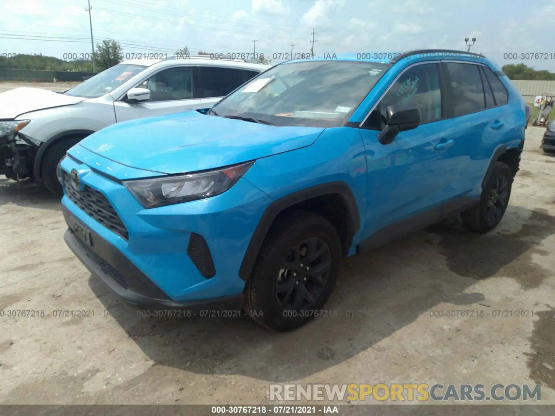 2 Фотография поврежденного автомобиля 2T3H1RFV3MW130766 TOYOTA RAV4 2021