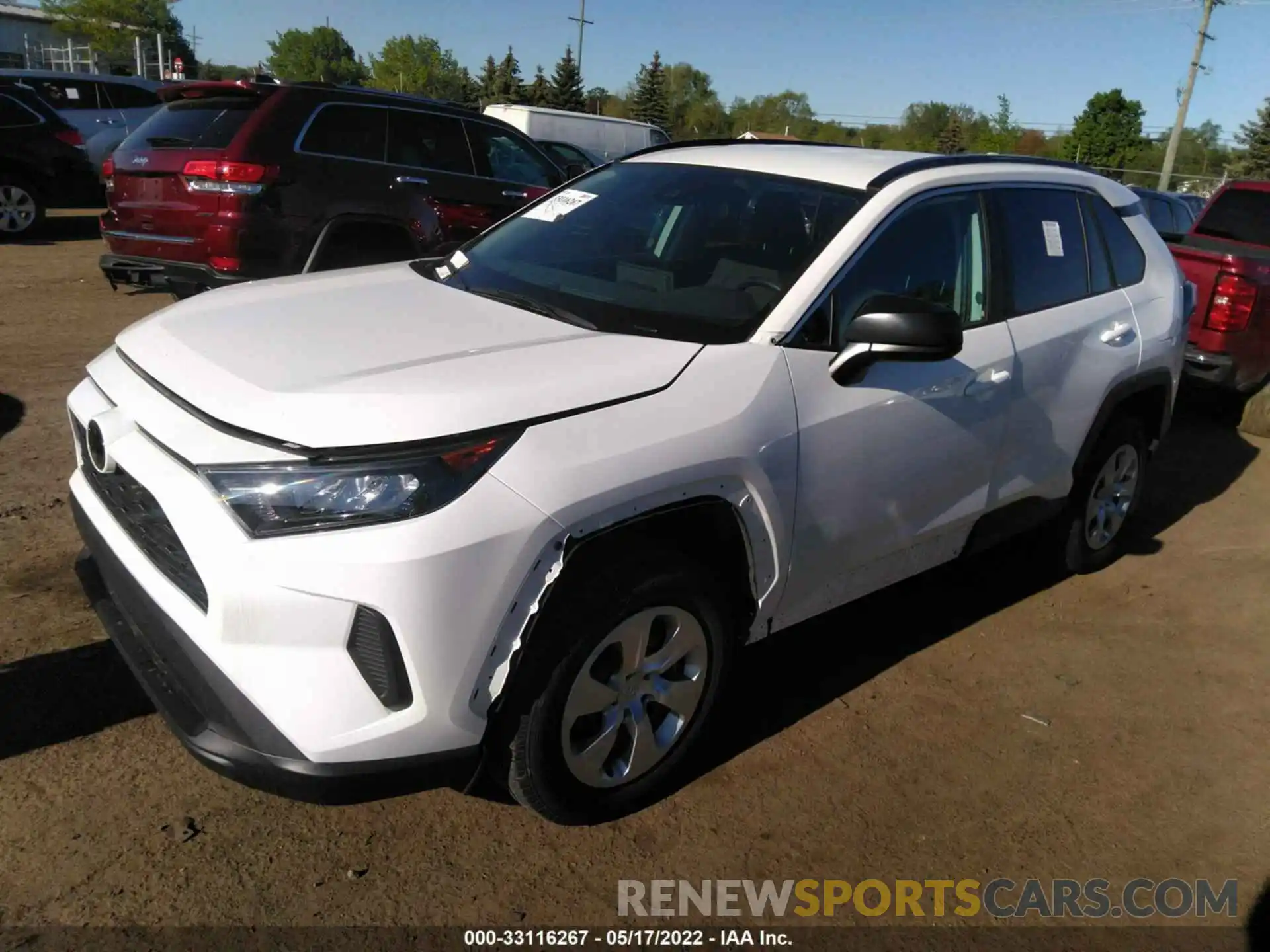 2 Photograph of a damaged car 2T3H1RFV3MW142092 TOYOTA RAV4 2021