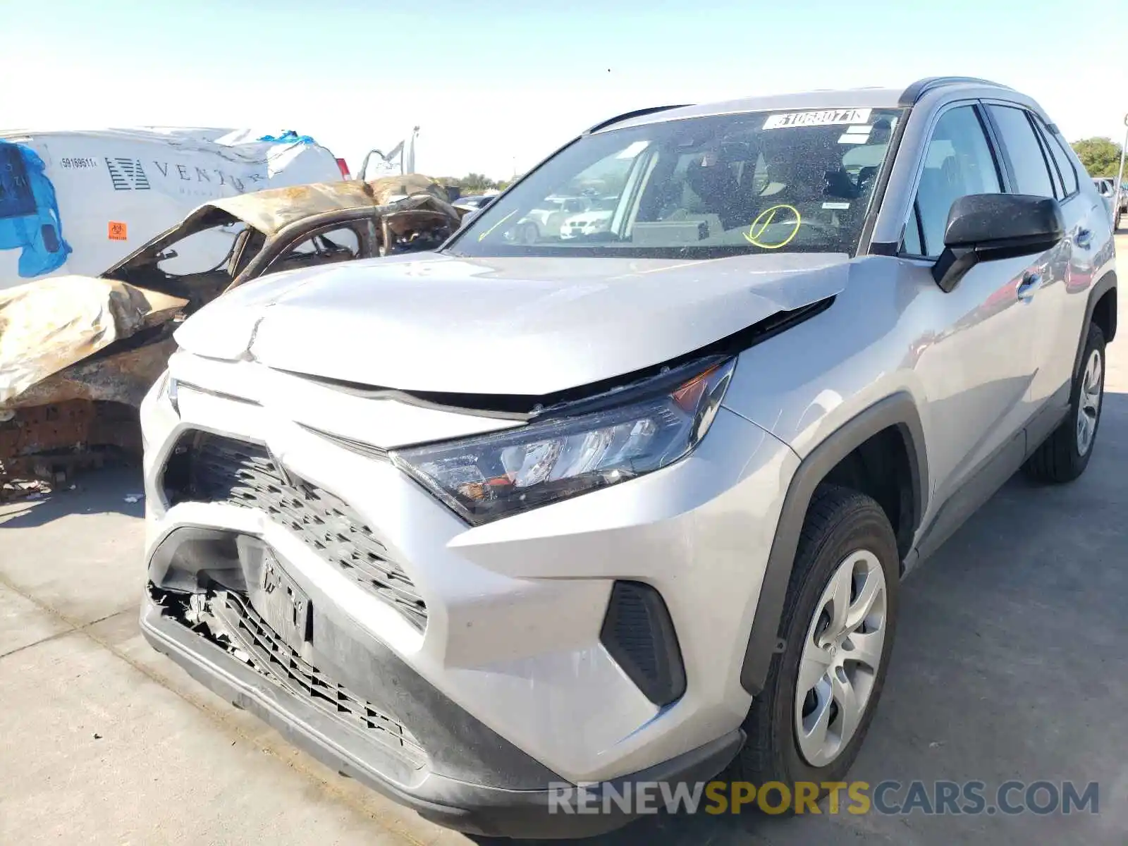 2 Photograph of a damaged car 2T3H1RFV3MW144165 TOYOTA RAV4 2021