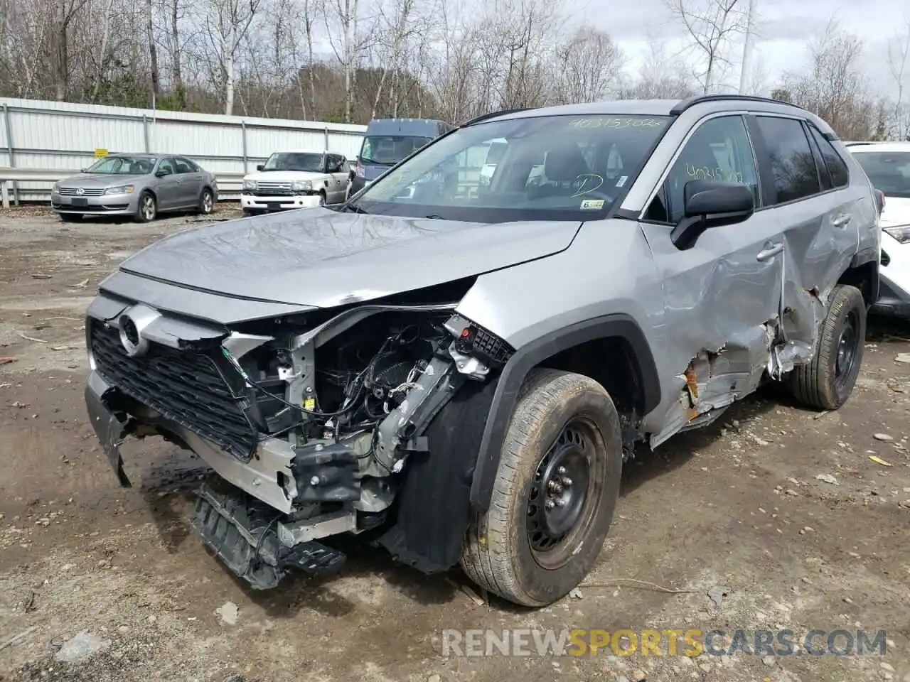 2 Photograph of a damaged car 2T3H1RFV3MW152217 TOYOTA RAV4 2021