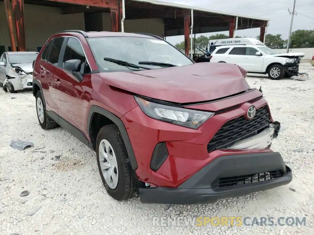 1 Photograph of a damaged car 2T3H1RFV3MW156798 TOYOTA RAV4 2021