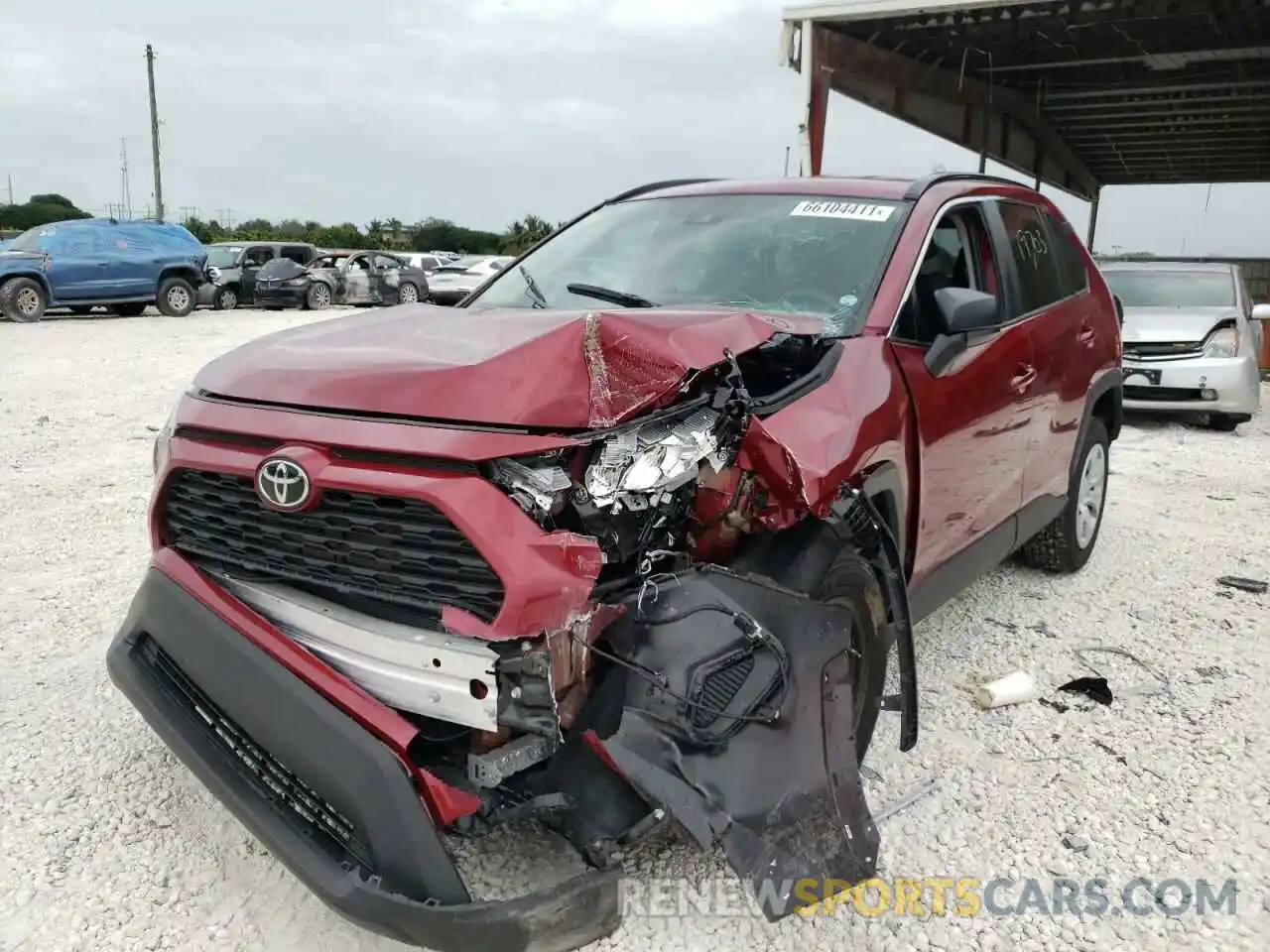 2 Photograph of a damaged car 2T3H1RFV3MW156798 TOYOTA RAV4 2021