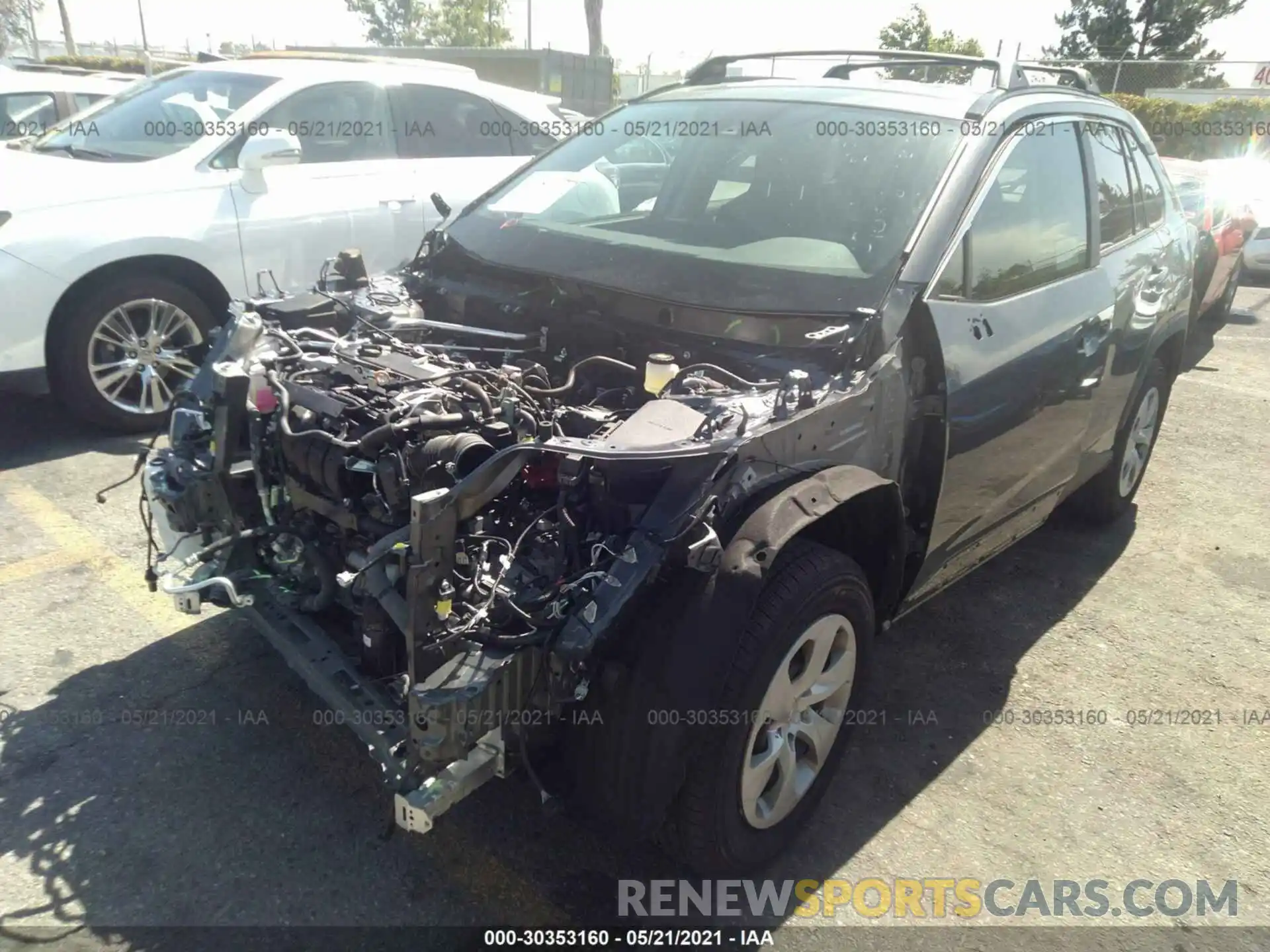 2 Photograph of a damaged car 2T3H1RFV4MC090375 TOYOTA RAV4 2021