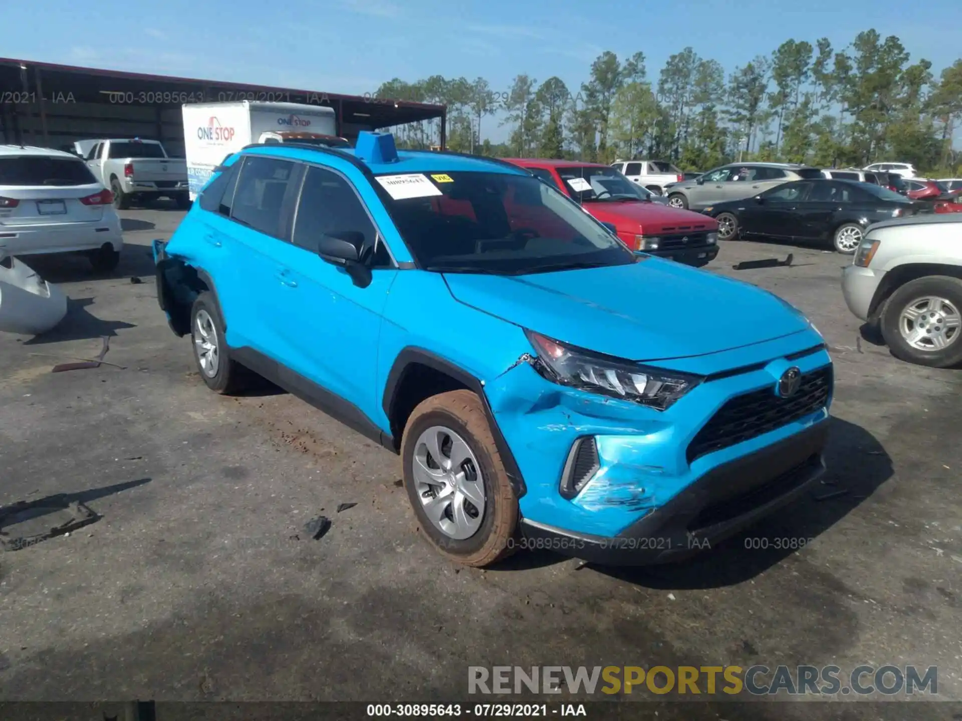 1 Photograph of a damaged car 2T3H1RFV4MC091851 TOYOTA RAV4 2021