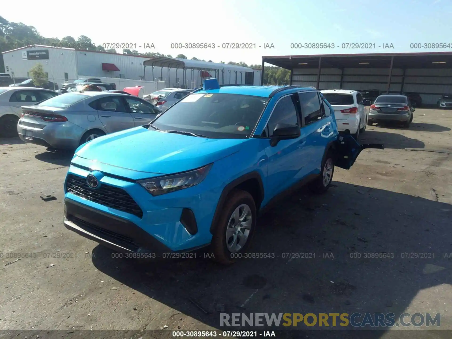 2 Фотография поврежденного автомобиля 2T3H1RFV4MC091851 TOYOTA RAV4 2021