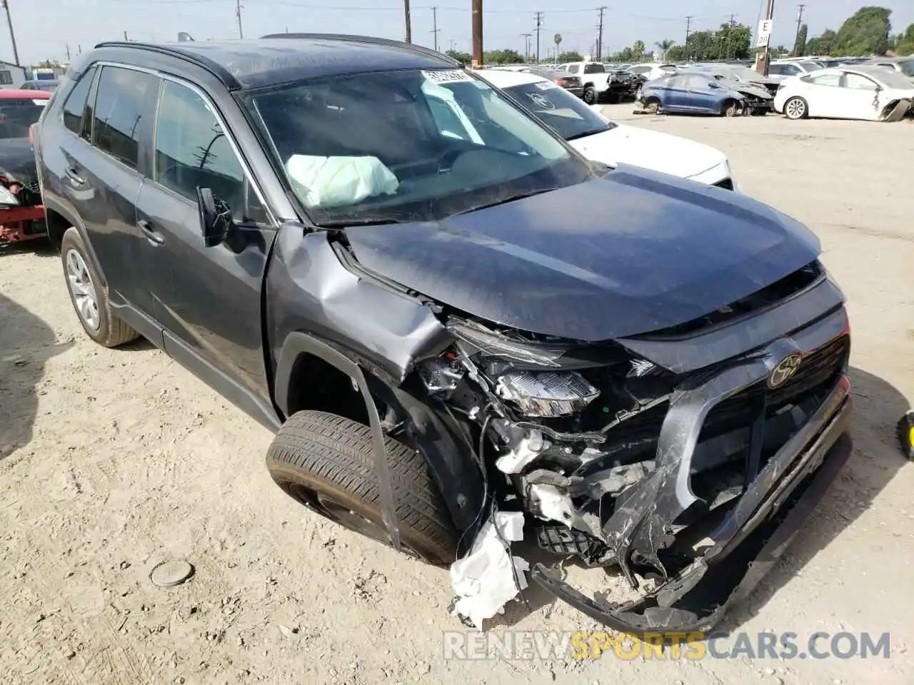 1 Photograph of a damaged car 2T3H1RFV4MC093373 TOYOTA RAV4 2021