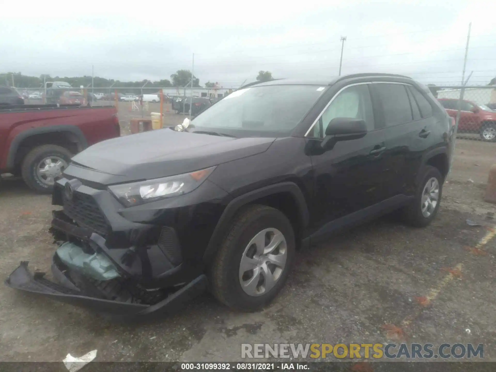 2 Photograph of a damaged car 2T3H1RFV4MC123097 TOYOTA RAV4 2021