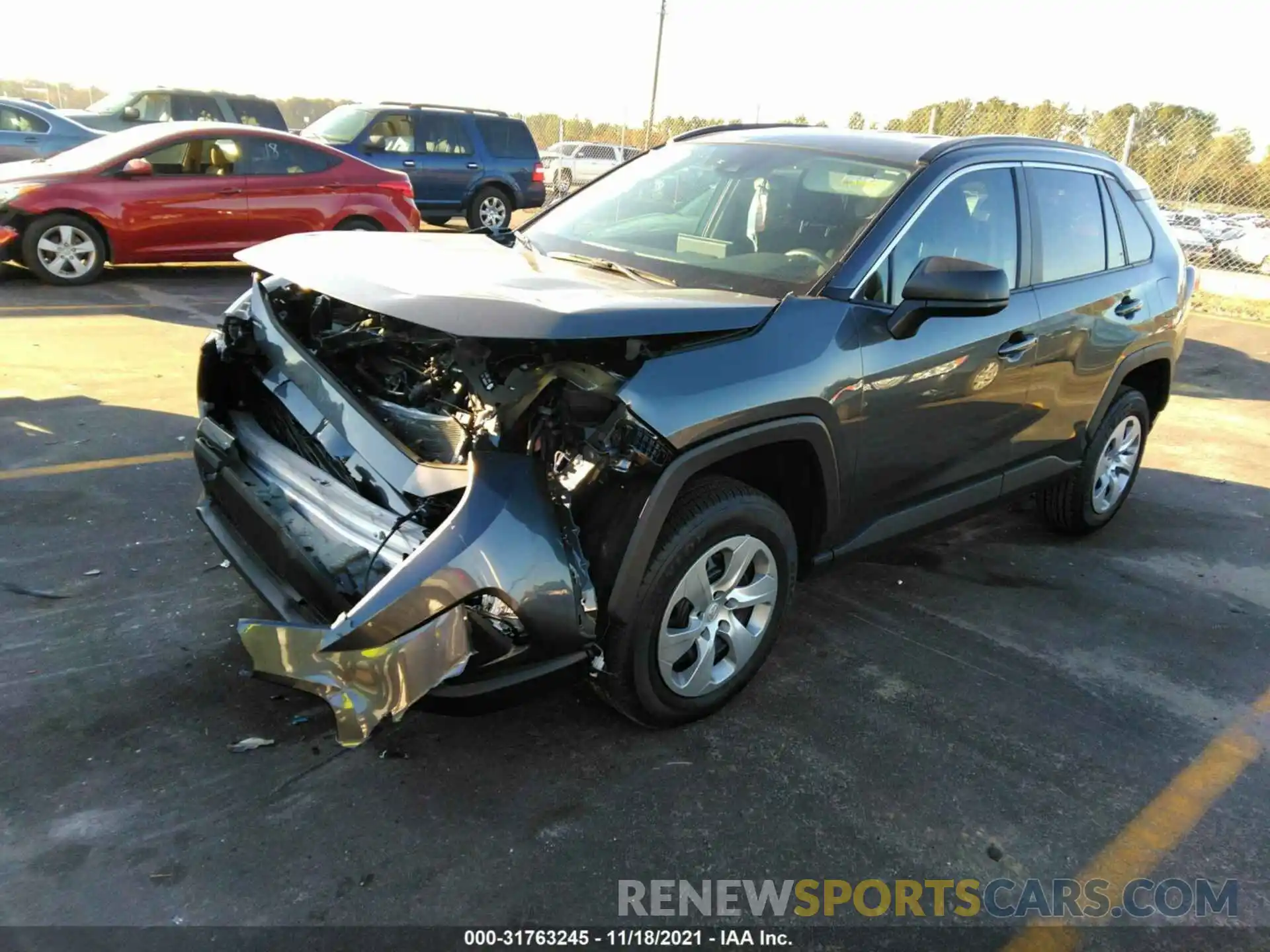 2 Photograph of a damaged car 2T3H1RFV4MC127862 TOYOTA RAV4 2021