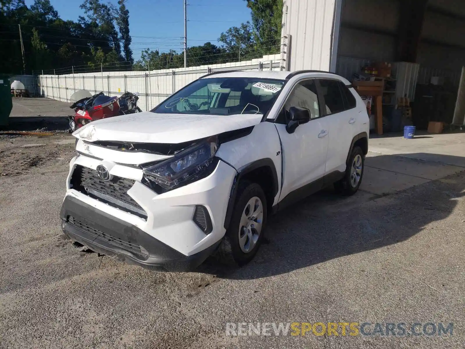 2 Photograph of a damaged car 2T3H1RFV4MC132477 TOYOTA RAV4 2021