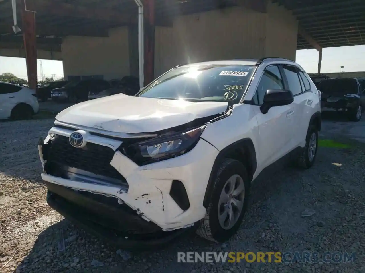 2 Photograph of a damaged car 2T3H1RFV4MC147464 TOYOTA RAV4 2021