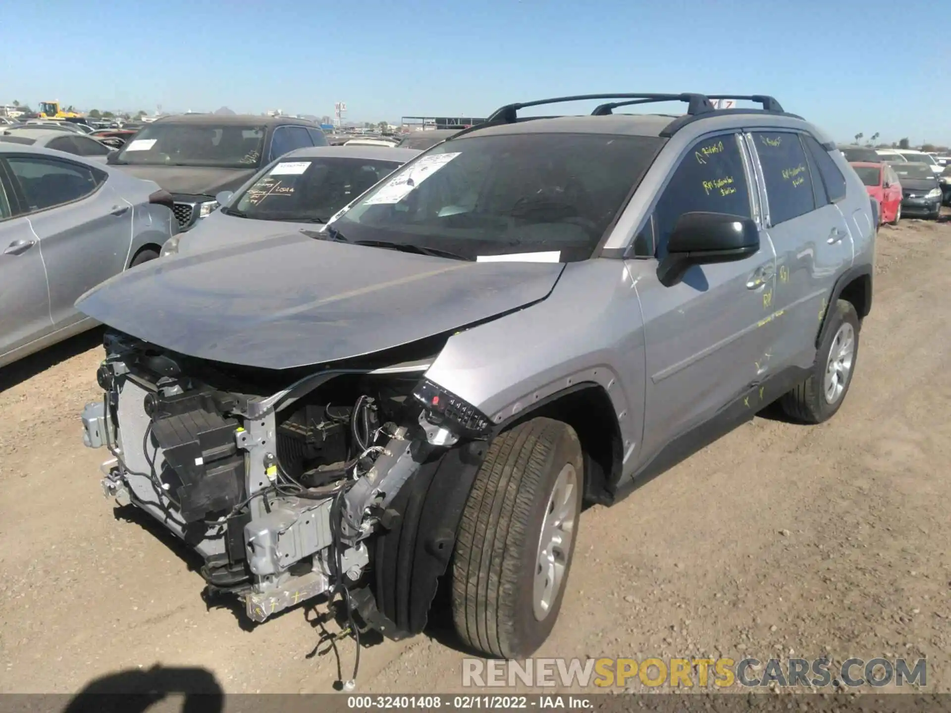 2 Photograph of a damaged car 2T3H1RFV4MC155662 TOYOTA RAV4 2021