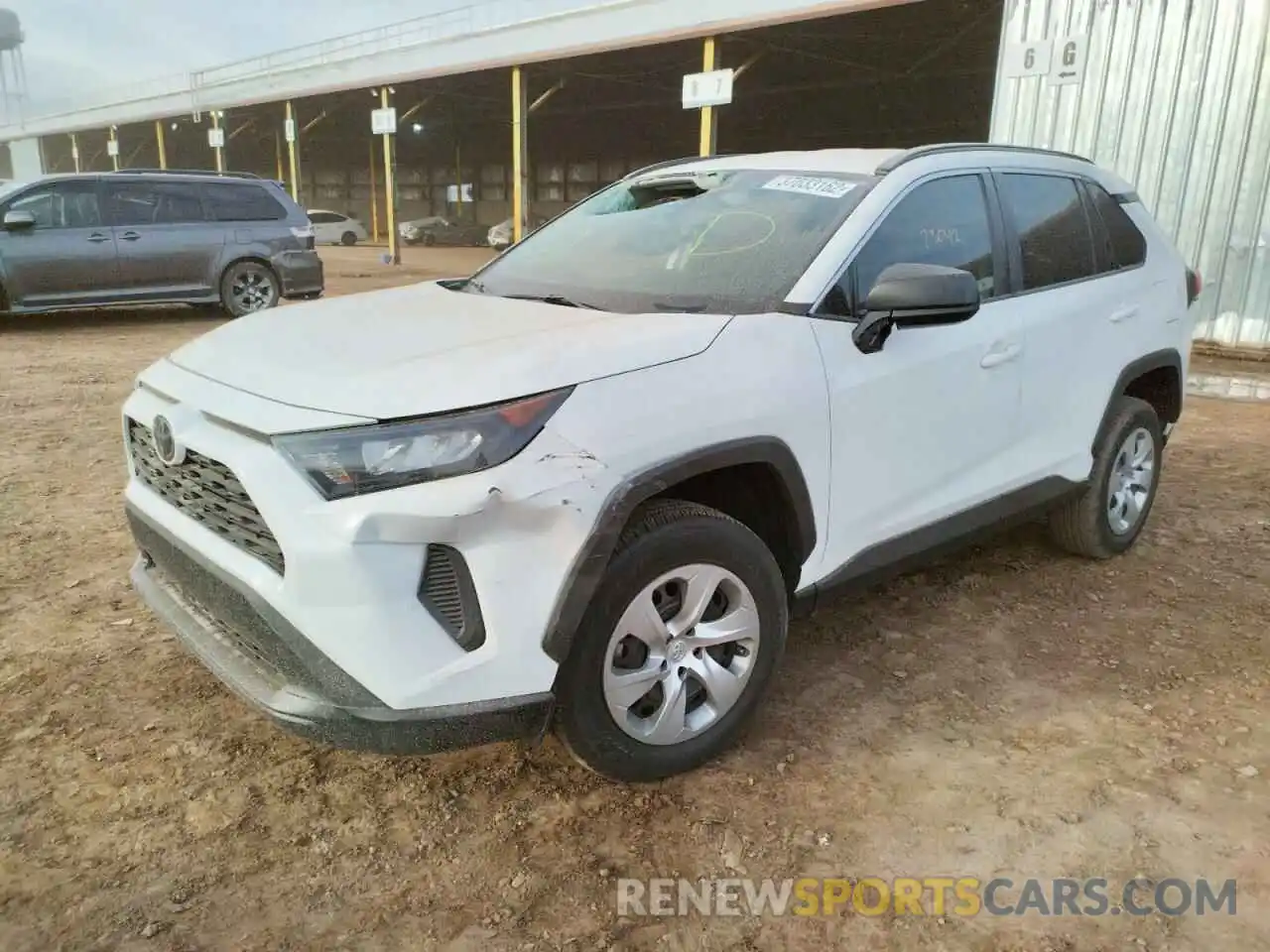 2 Photograph of a damaged car 2T3H1RFV4MW106590 TOYOTA RAV4 2021