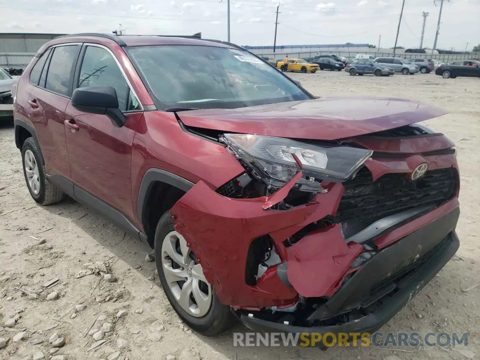 1 Photograph of a damaged car 2T3H1RFV4MW121560 TOYOTA RAV4 2021