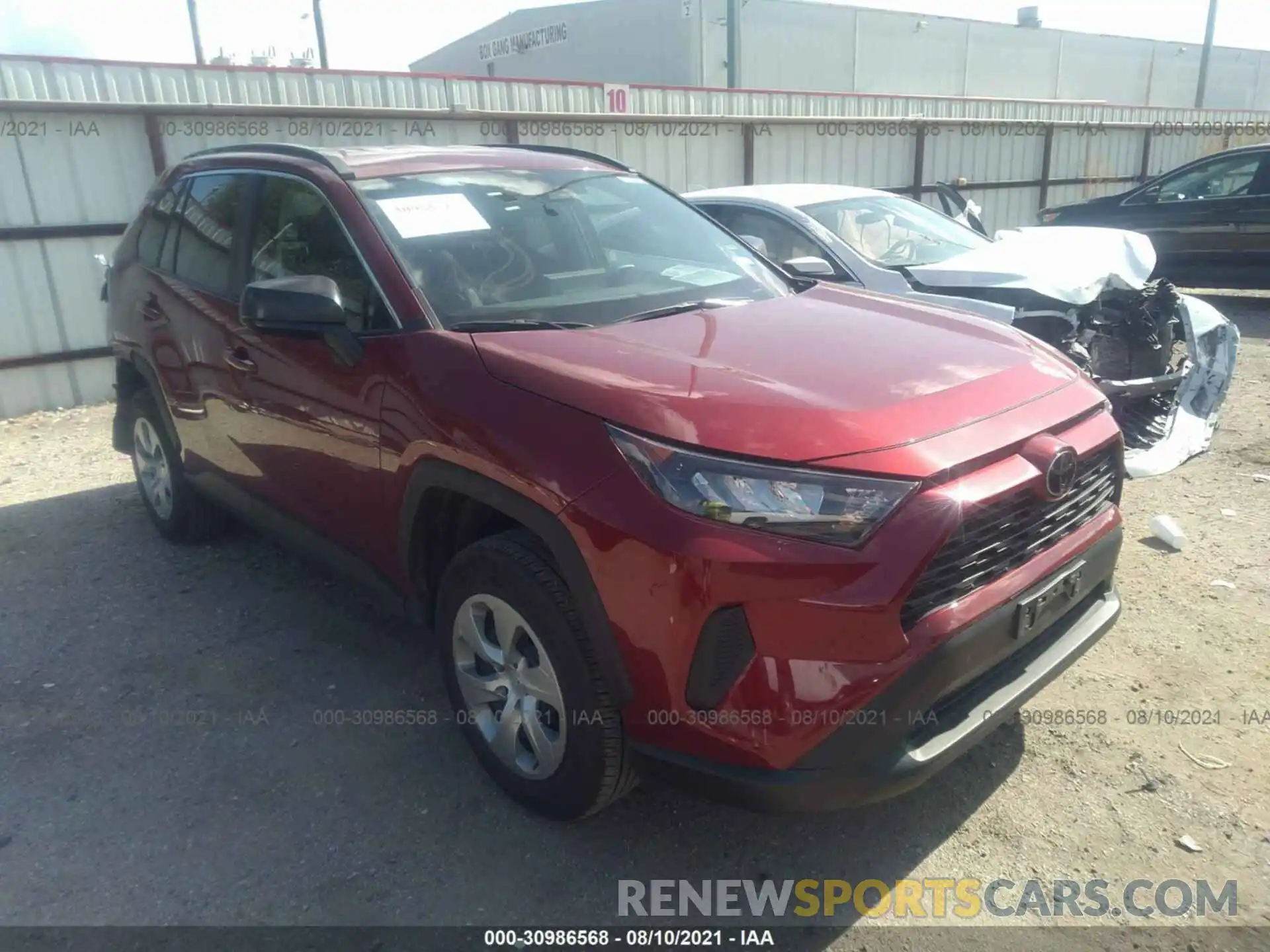 1 Photograph of a damaged car 2T3H1RFV4MW130873 TOYOTA RAV4 2021