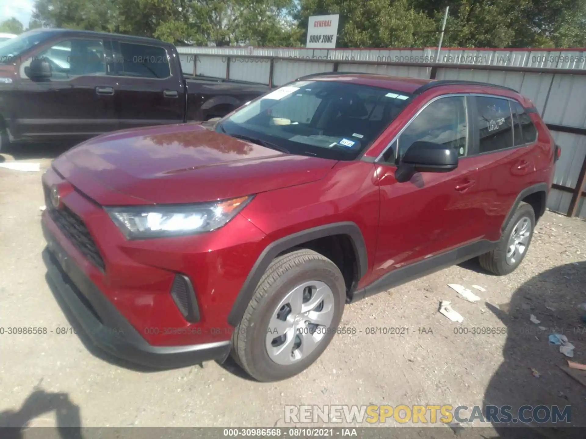 2 Photograph of a damaged car 2T3H1RFV4MW130873 TOYOTA RAV4 2021